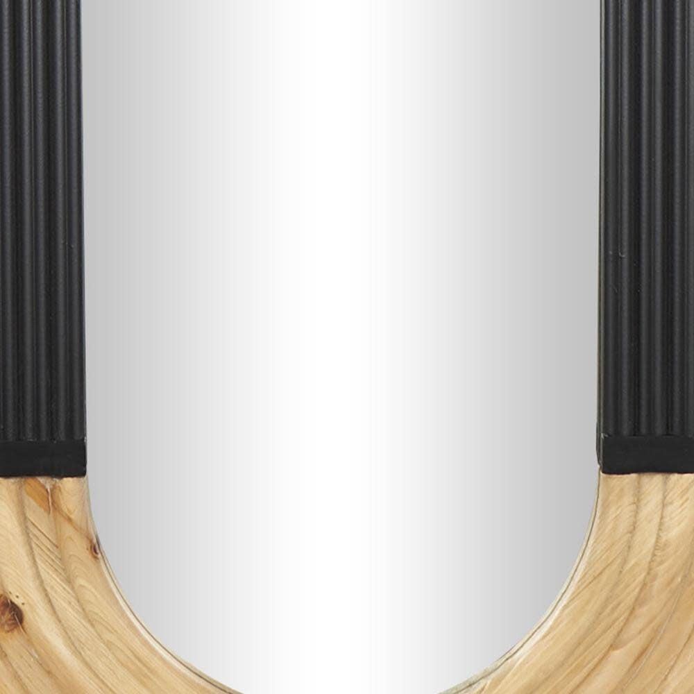 Bayberry Lane Oval Wall Mirror with Carved Frame, , swatch
