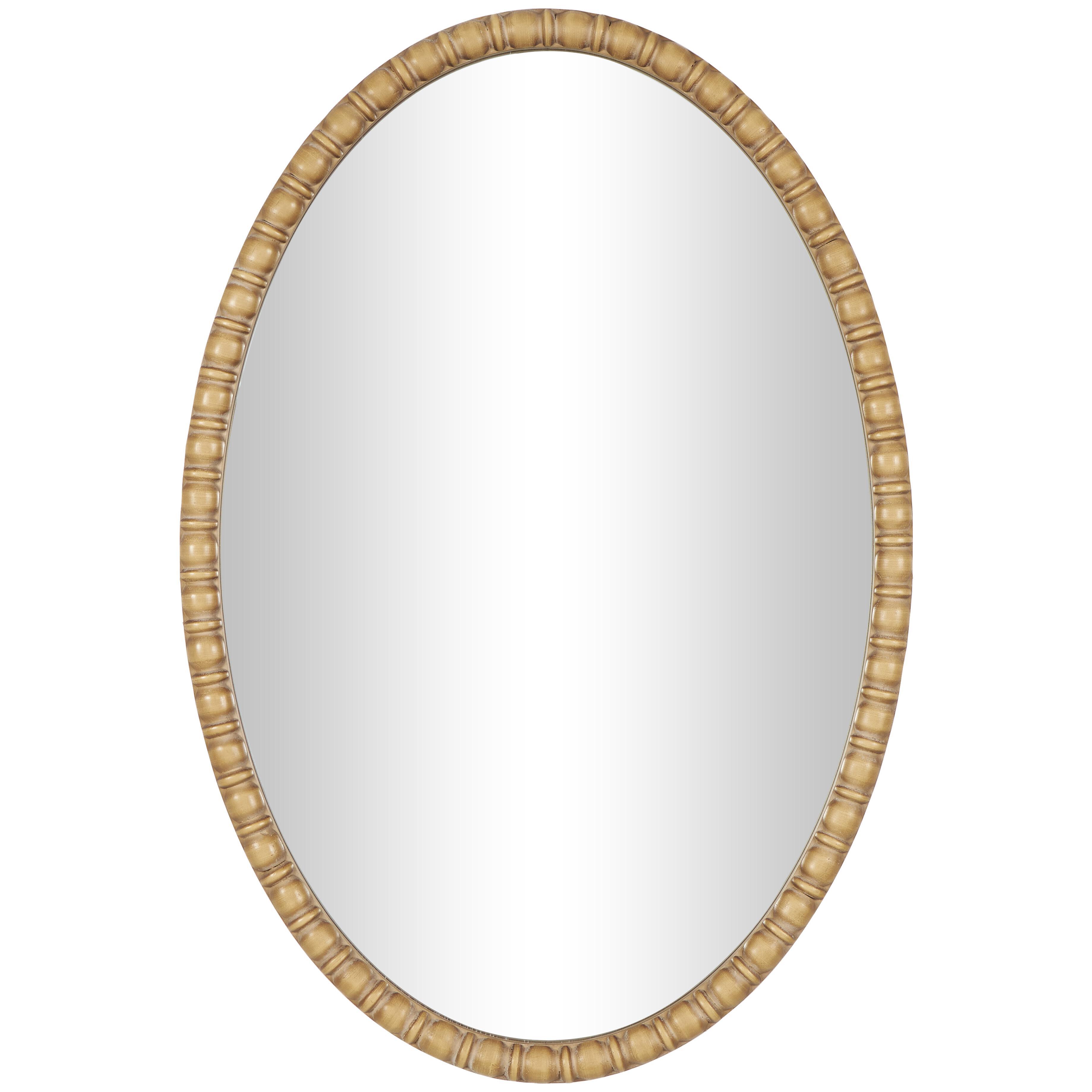 Bayberry Lane Wall Mirror with Beaded Inspired Frame, , large