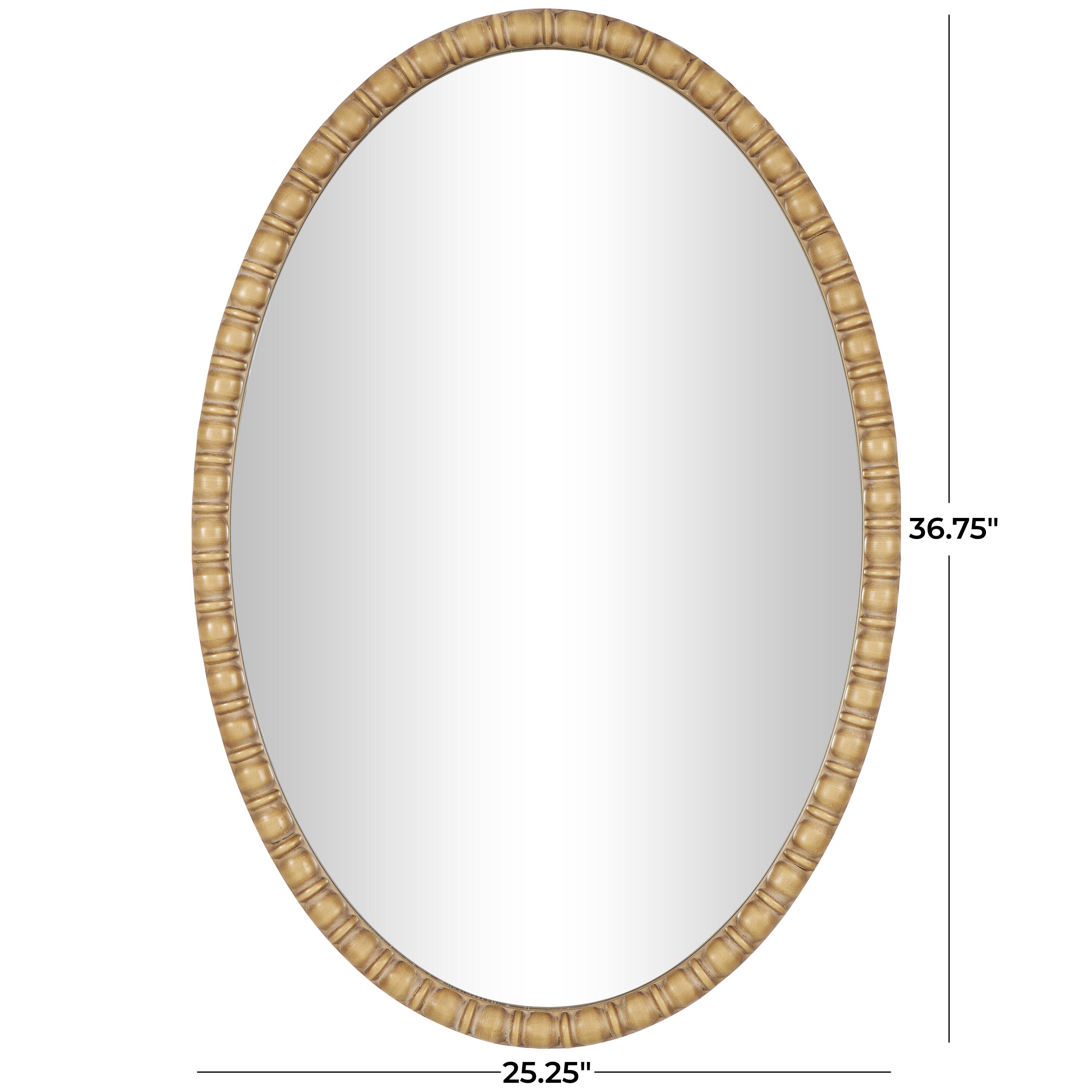 Bayberry Lane Wall Mirror with Beaded Inspired Frame, , large