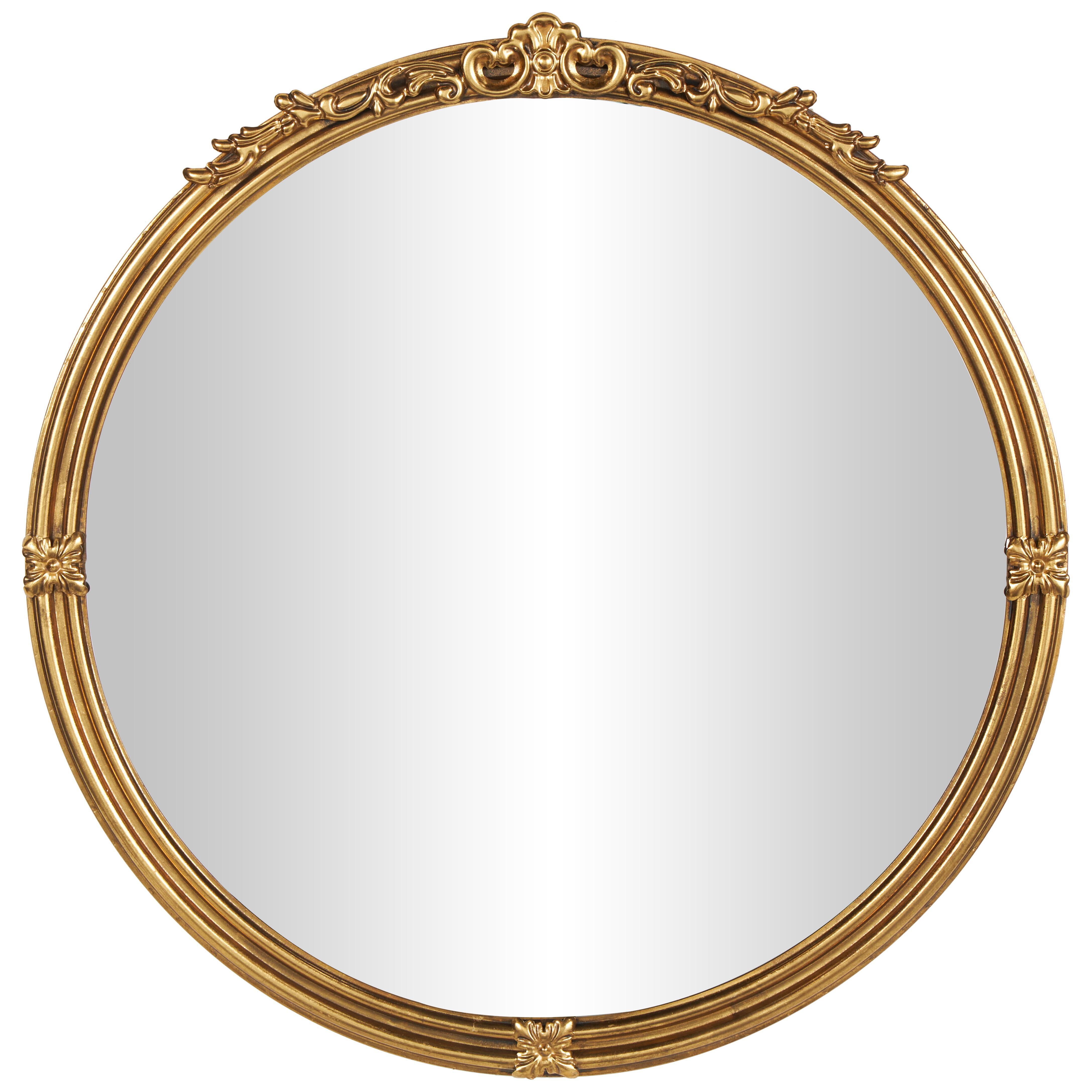 Bayberry Lane Wall Mirror with Floral Accents, , large