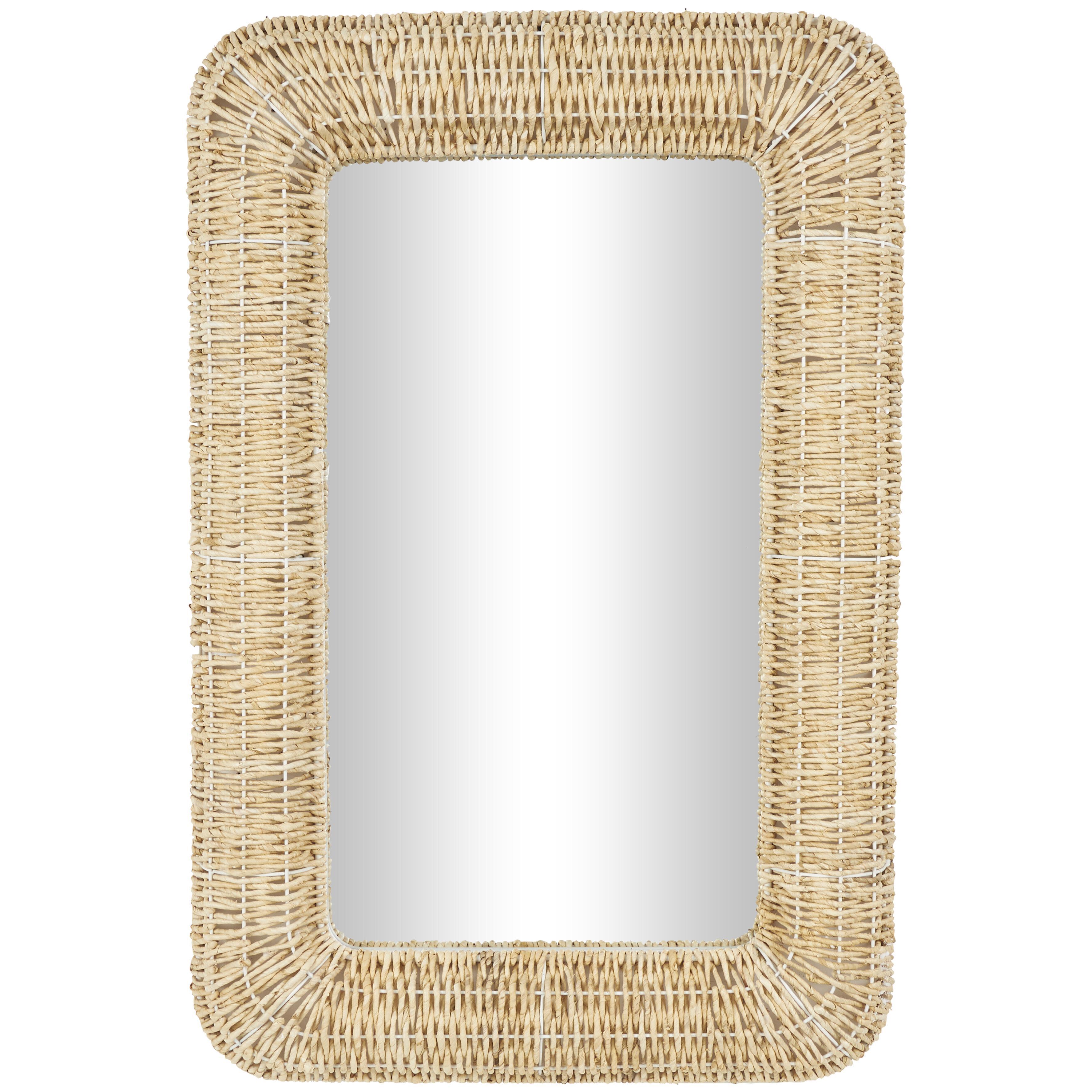 Bayberry Lane Woven Room Wall Mirror, , large