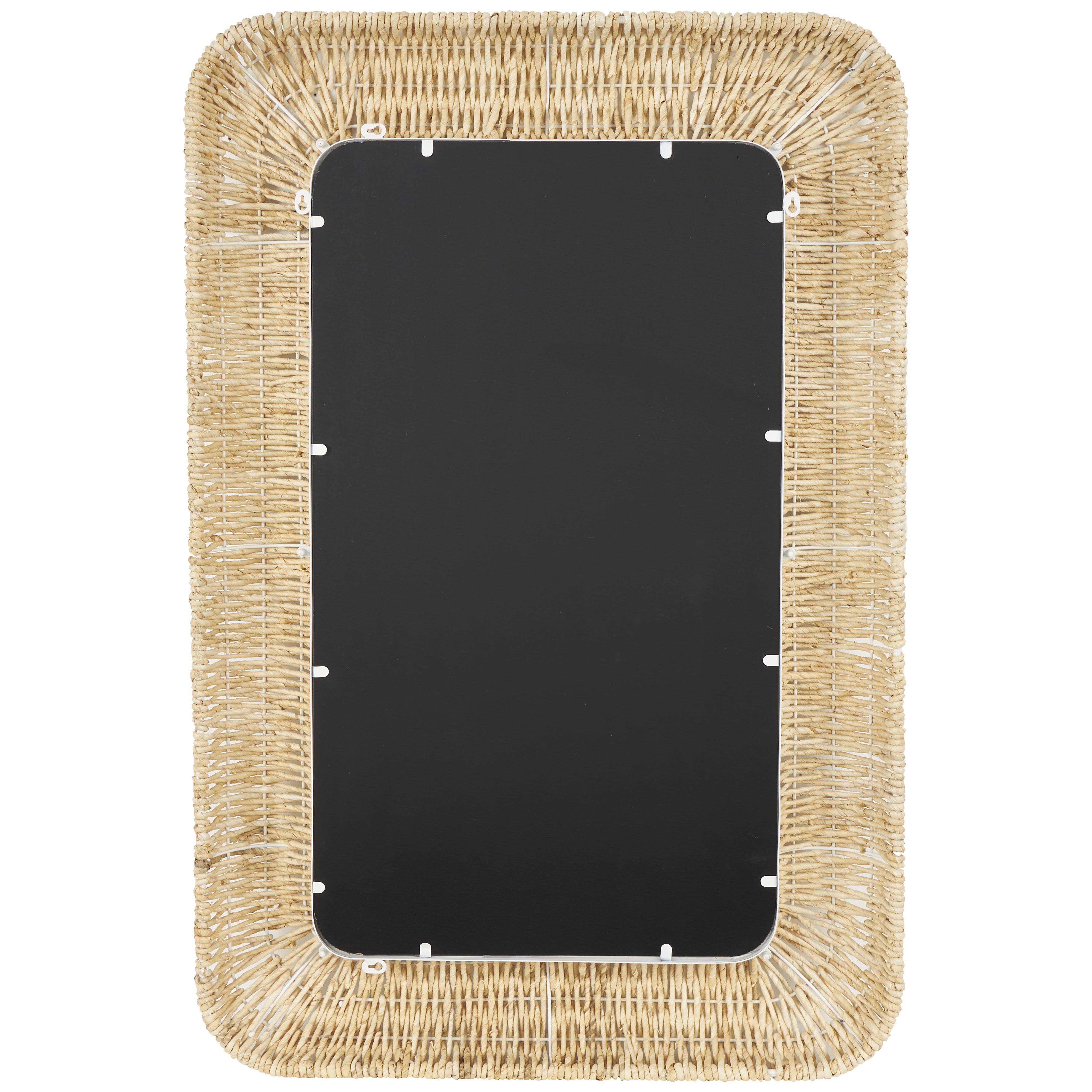 Bayberry Lane Woven Room Wall Mirror, , large