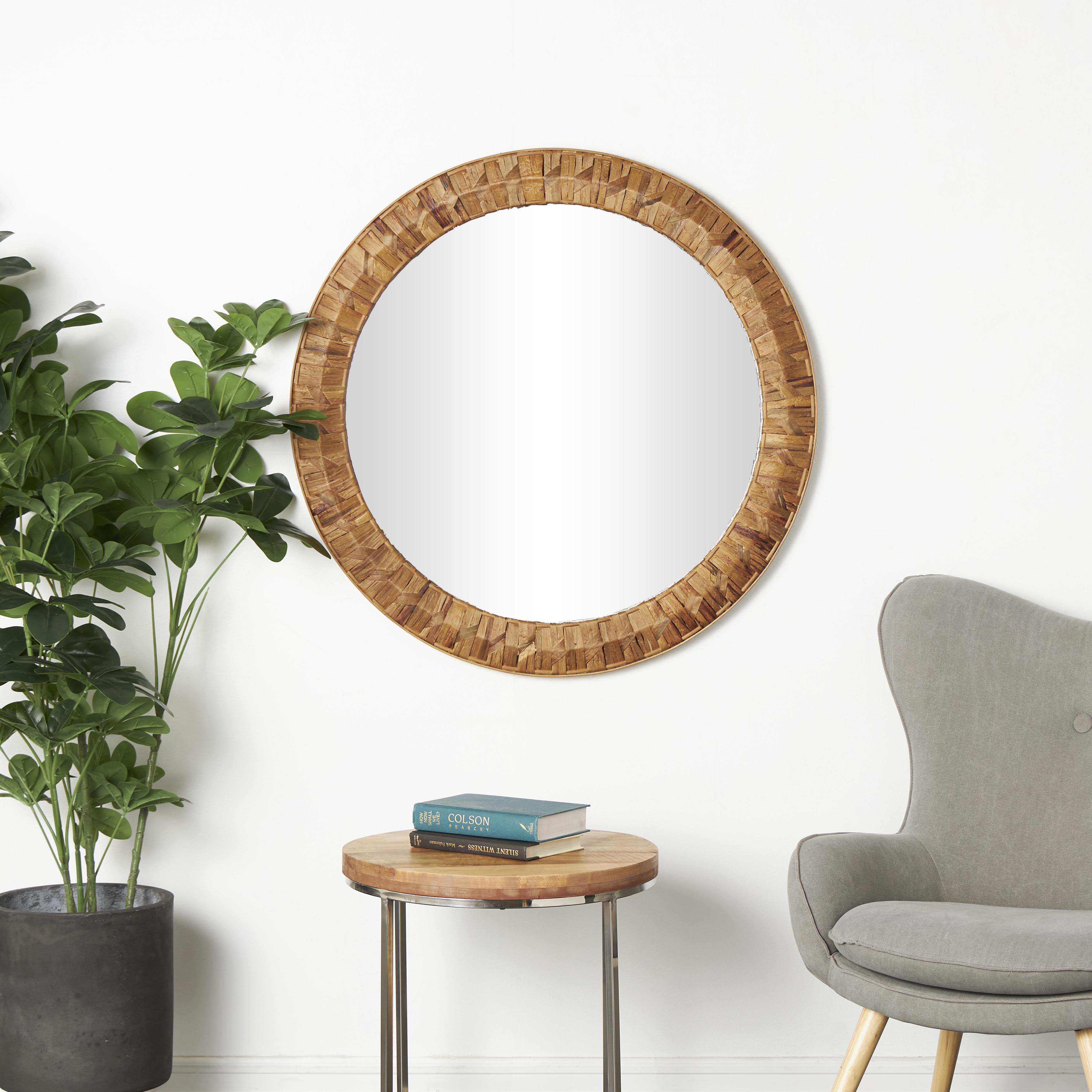 Bayberry Lane Woven Wall Mirror, , rollover