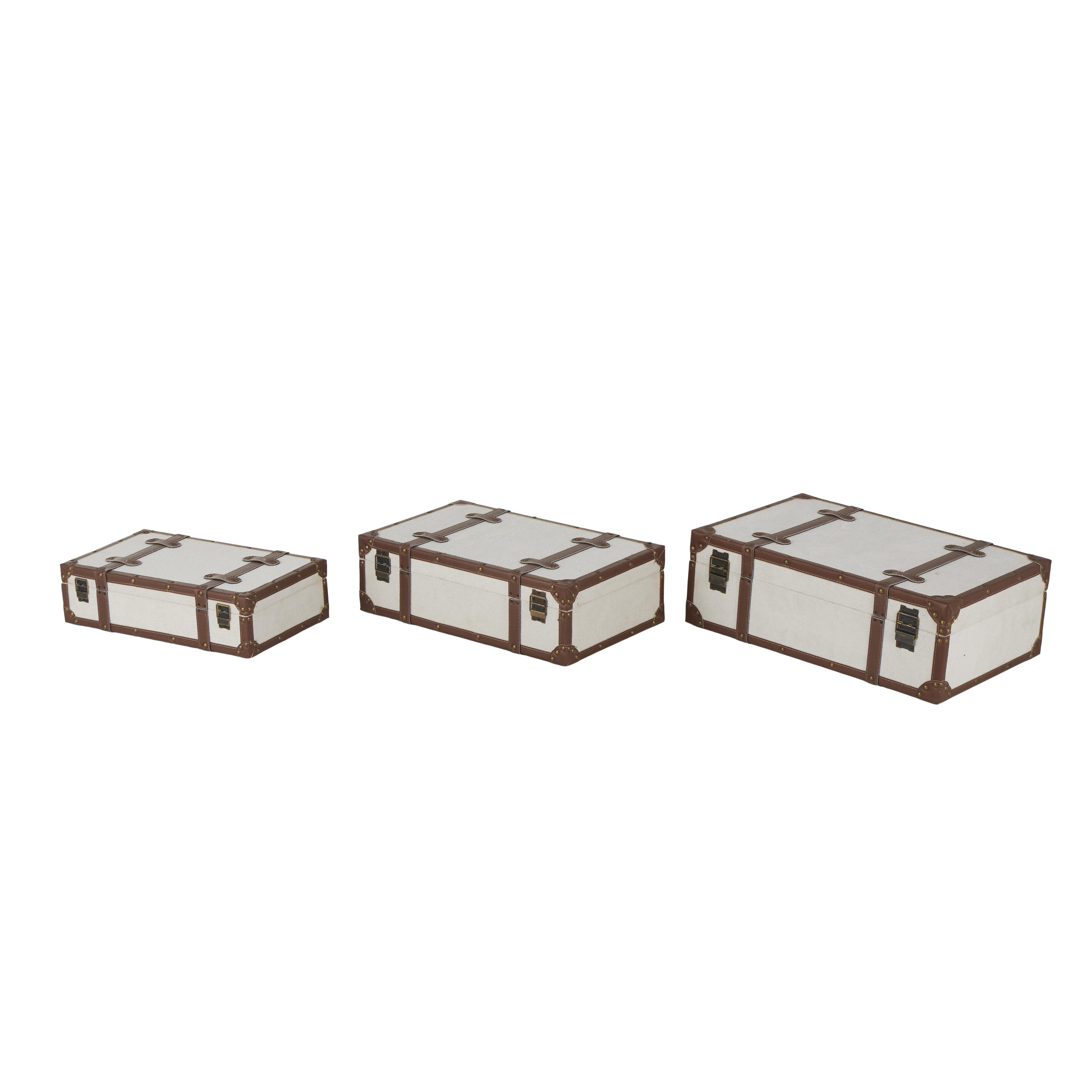 Bayberry Lane Storage Trunk with Accents (Set of 3), , large