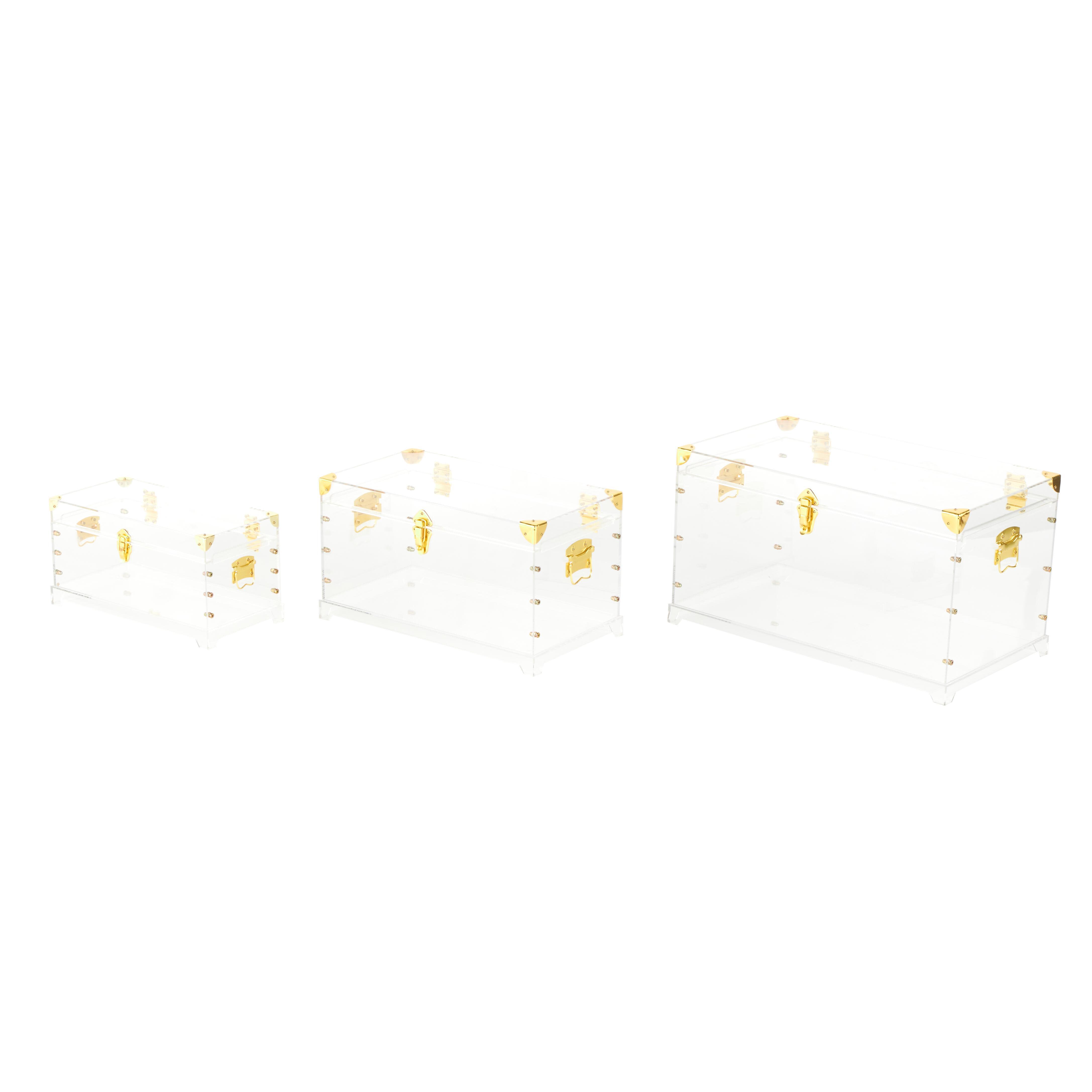 Bayberry Lane Storage Trunk with Studded Details (Set of 3), , large