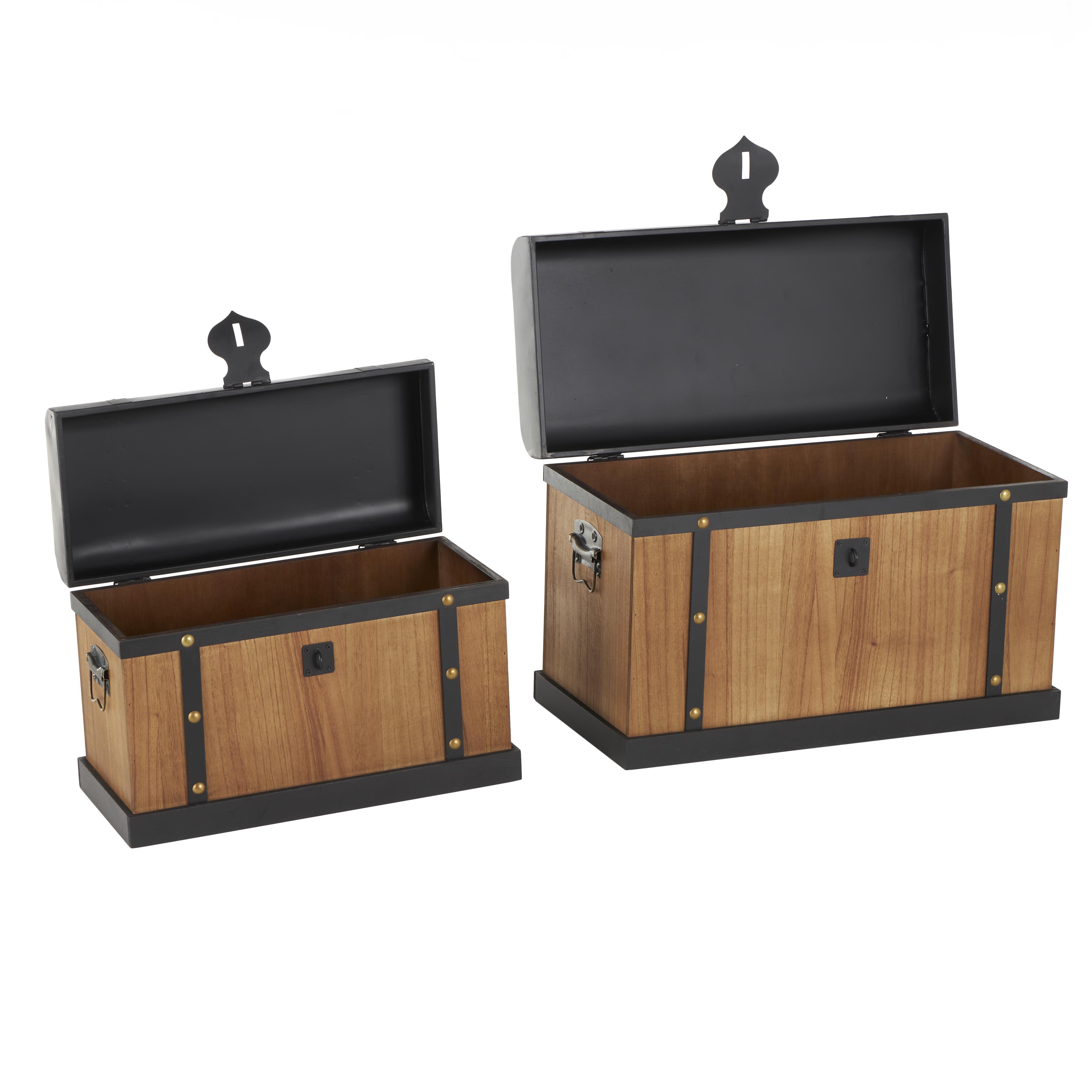 Bayberry Lane Storage Trunk with Tops (Set of 2), , large