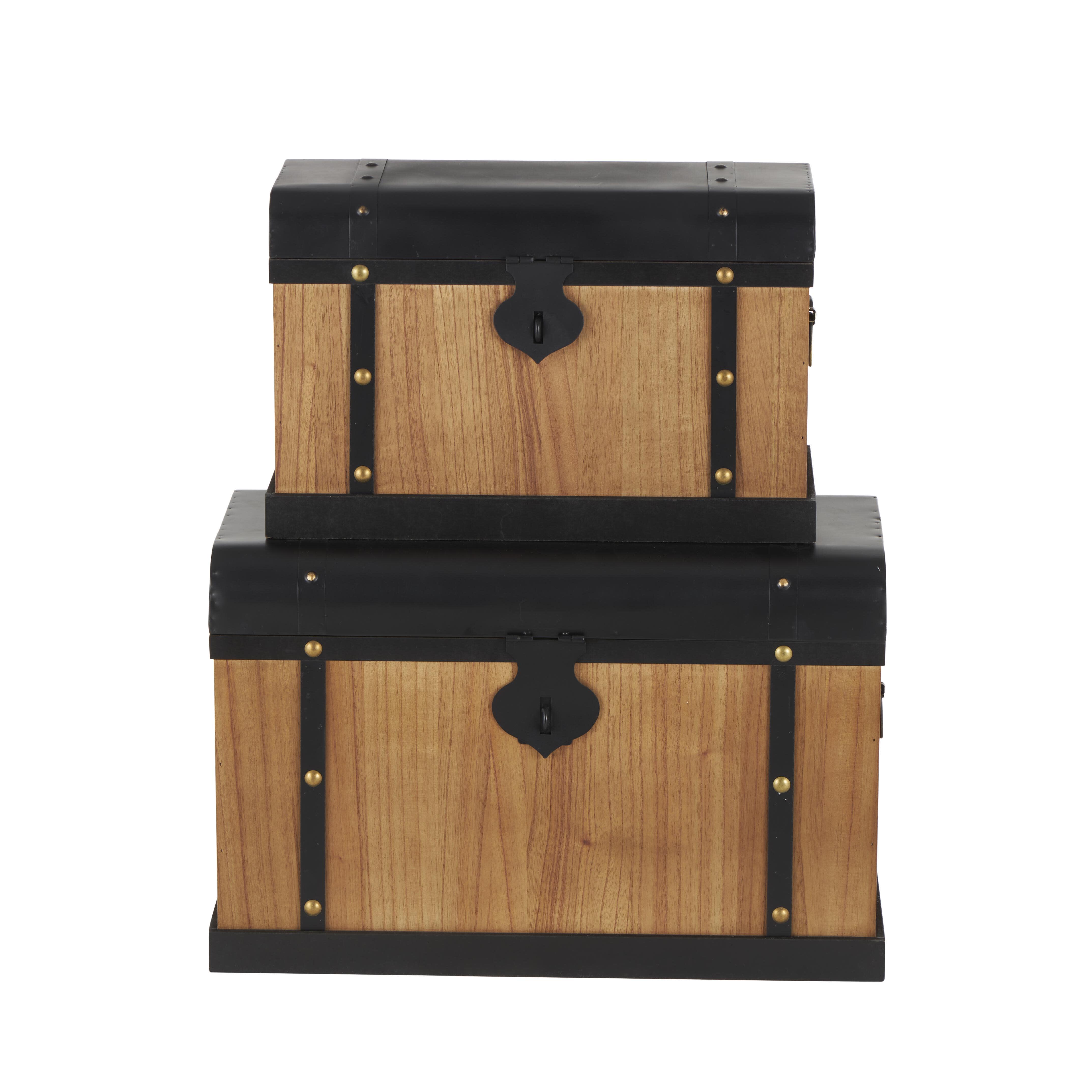 Bayberry Lane Storage Trunk with Tops (Set of 2), , large