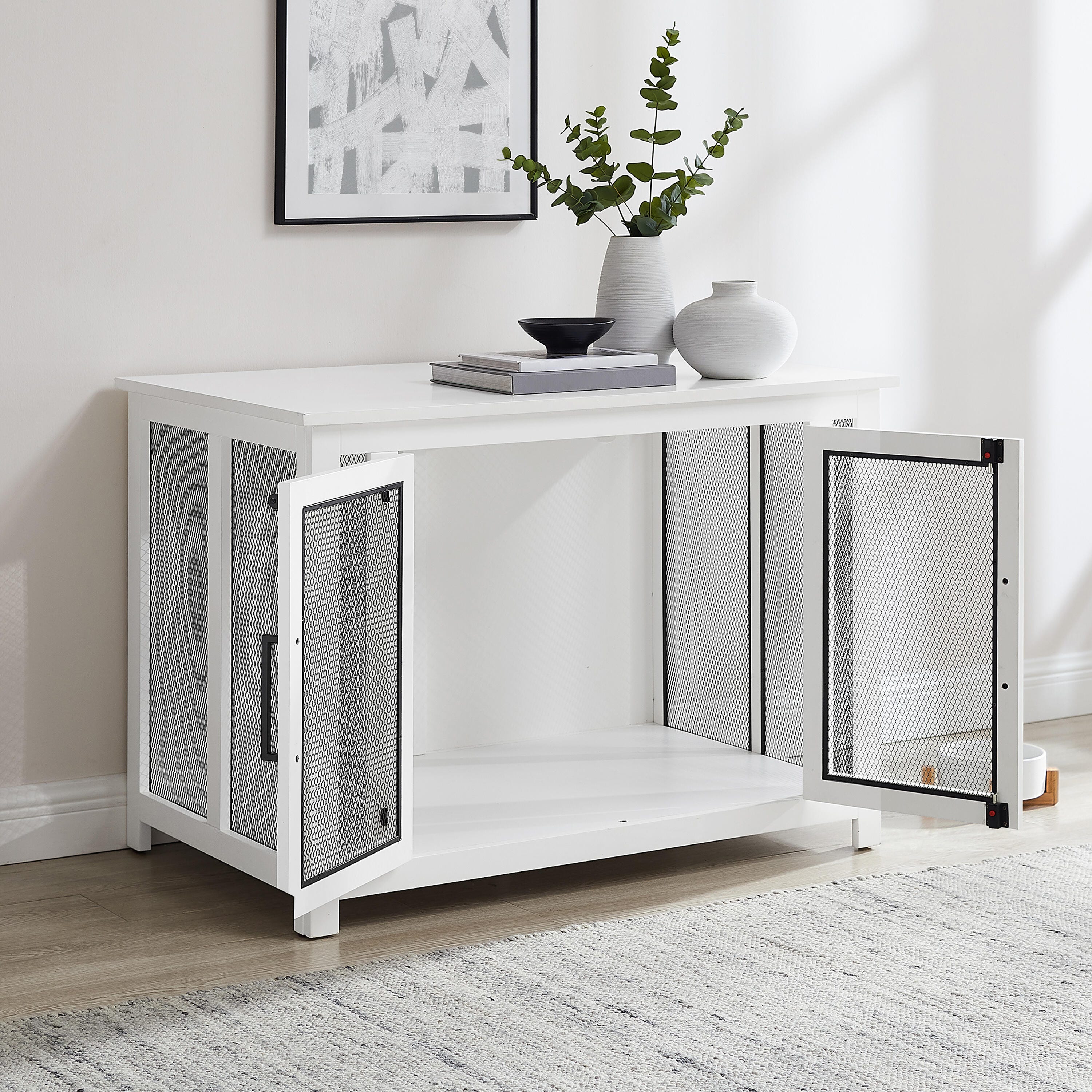 Crosley Furniture Dane Credenza Dog Crate | Ashley