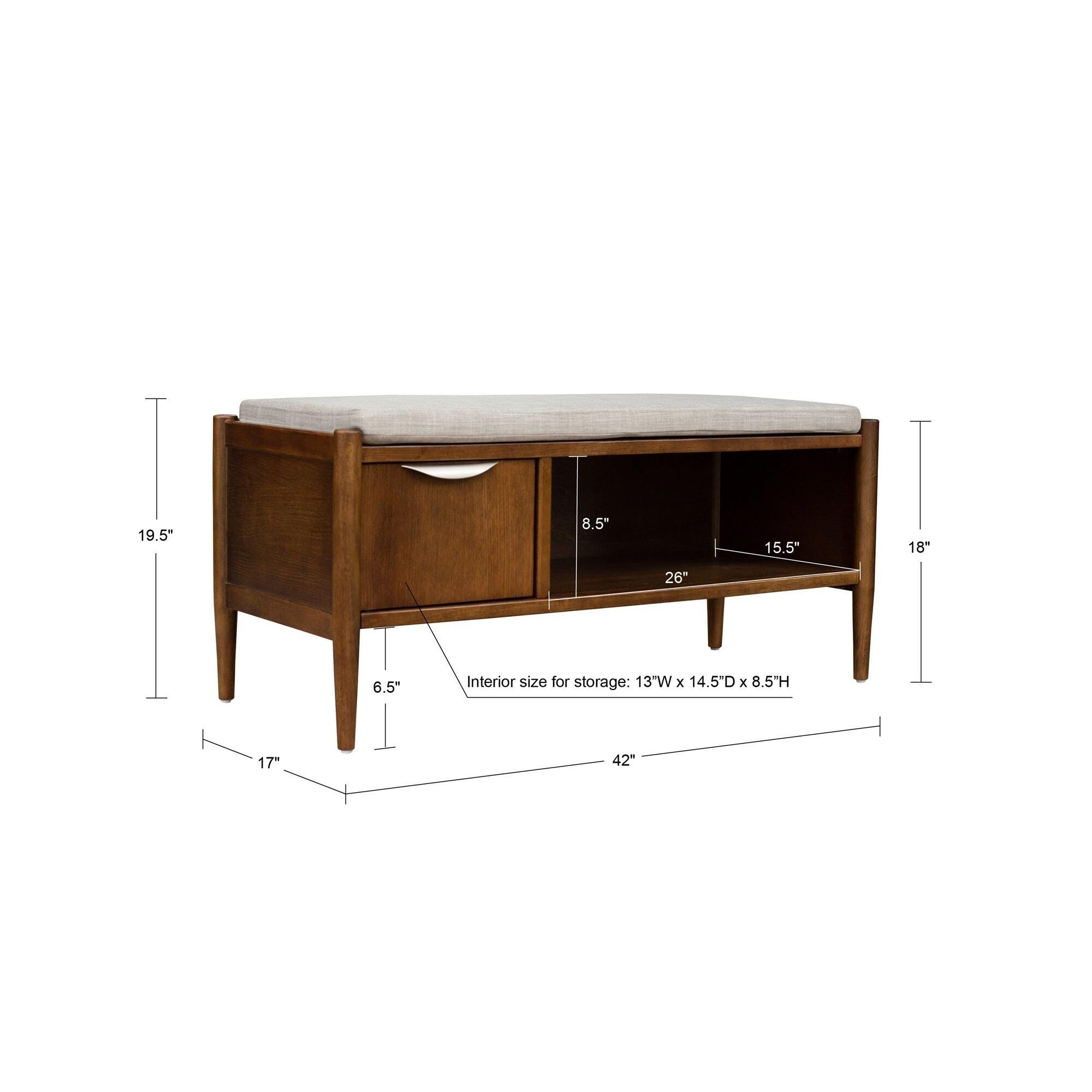 INK+IVY Arcadia Accent Bench with Storage, , large