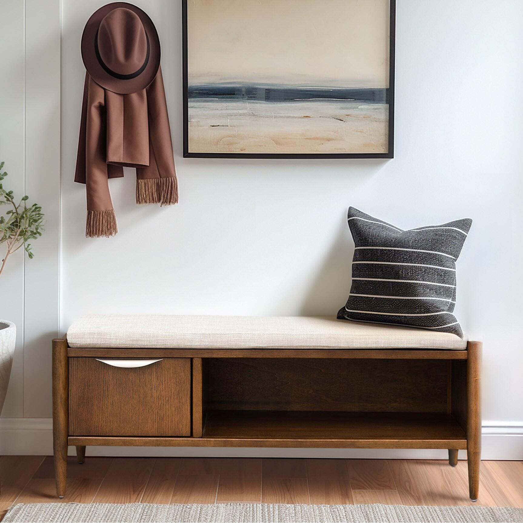 INK+IVY Arcadia Accent Bench with Storage, , large