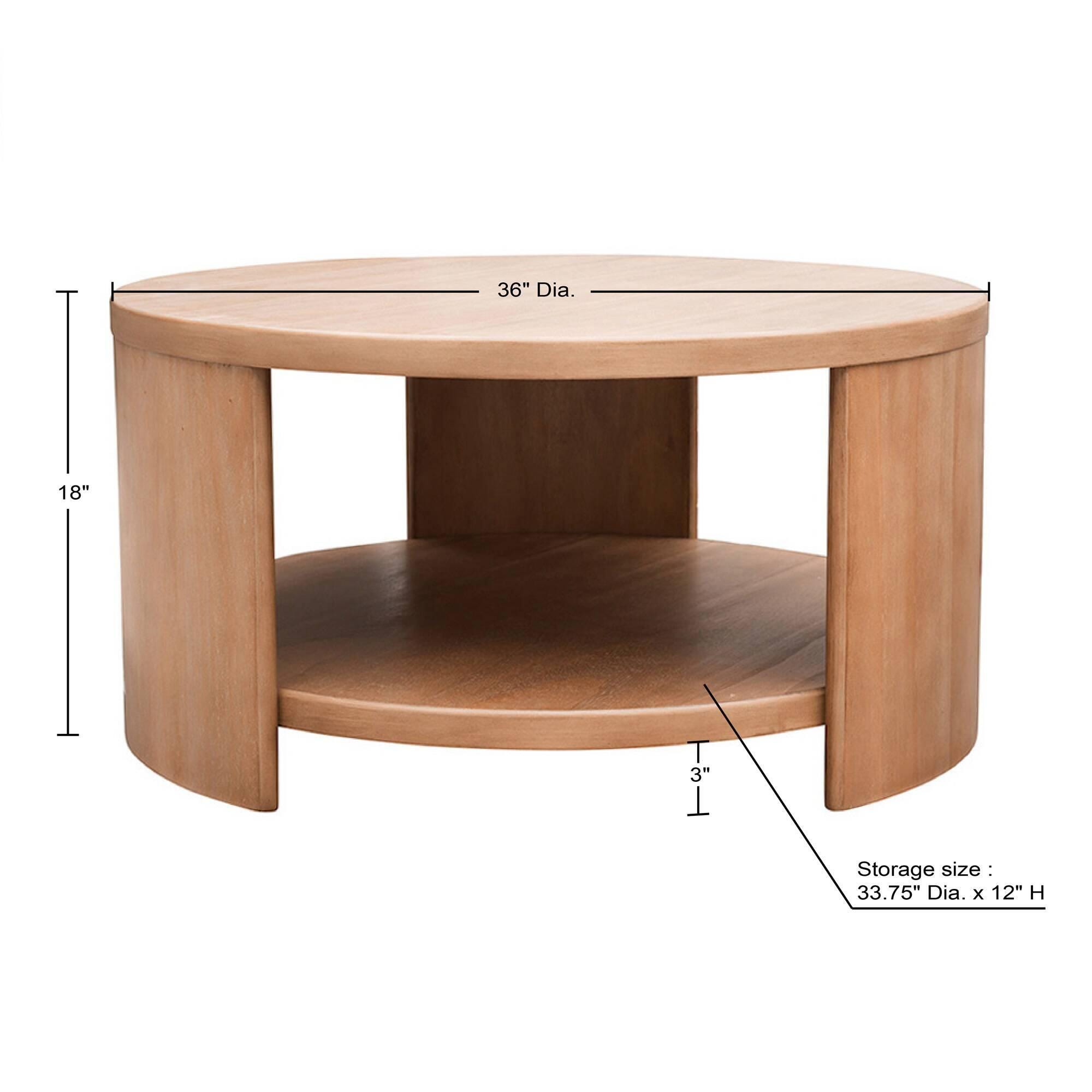 INK+IVY Skye Coffee Table with Shelf | Ashley