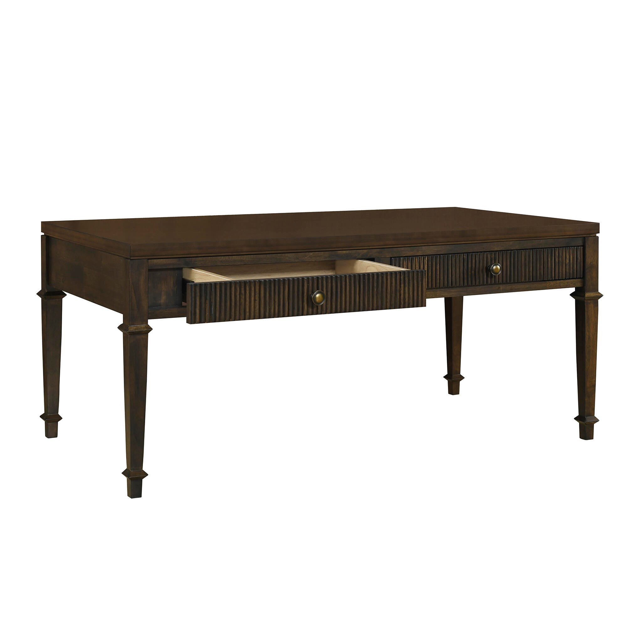 Martha Stewart Kenna Fluted 2 drawer Coffee Table | Ashley