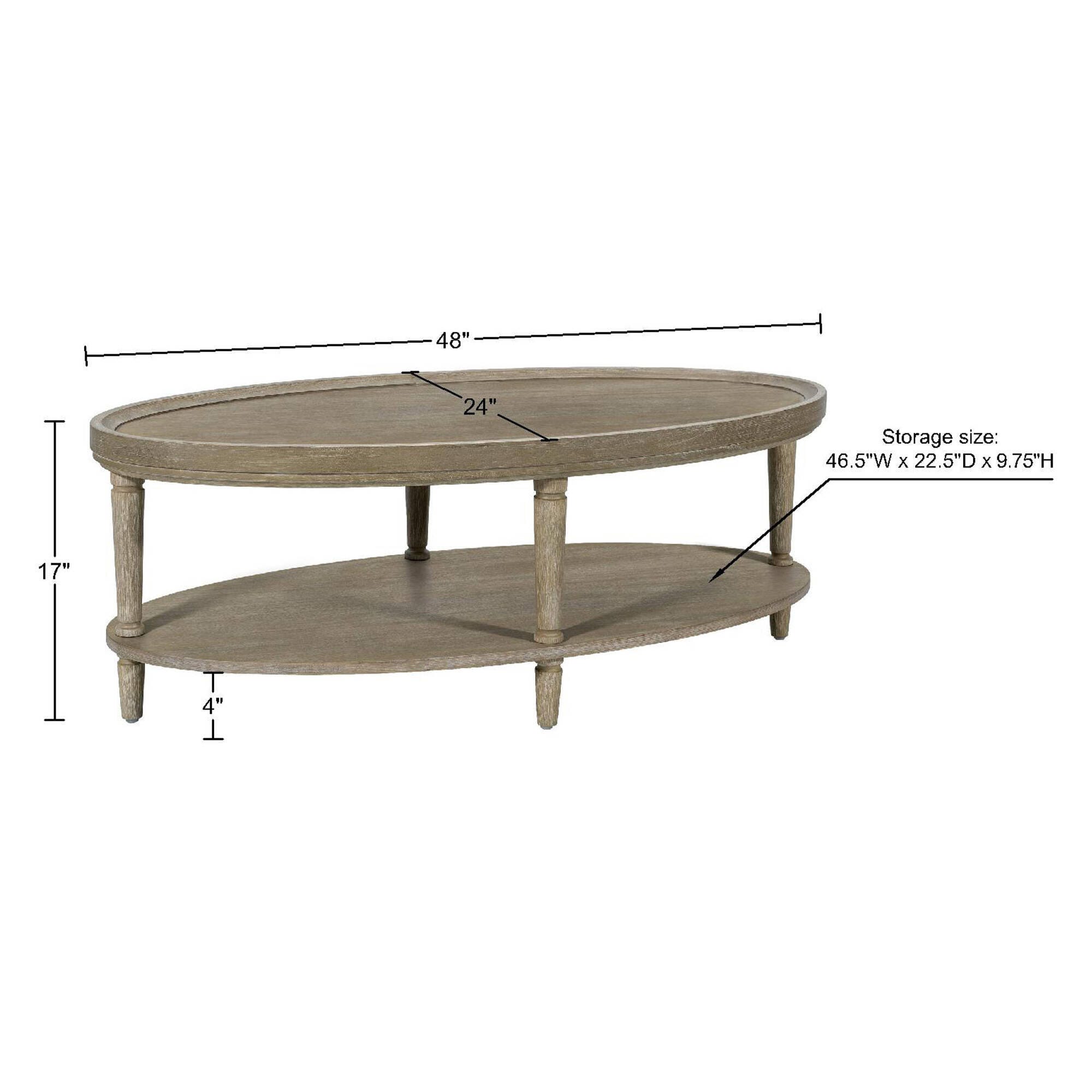 Martha Stewart Ayanna Coffee Table with Shelf, , large