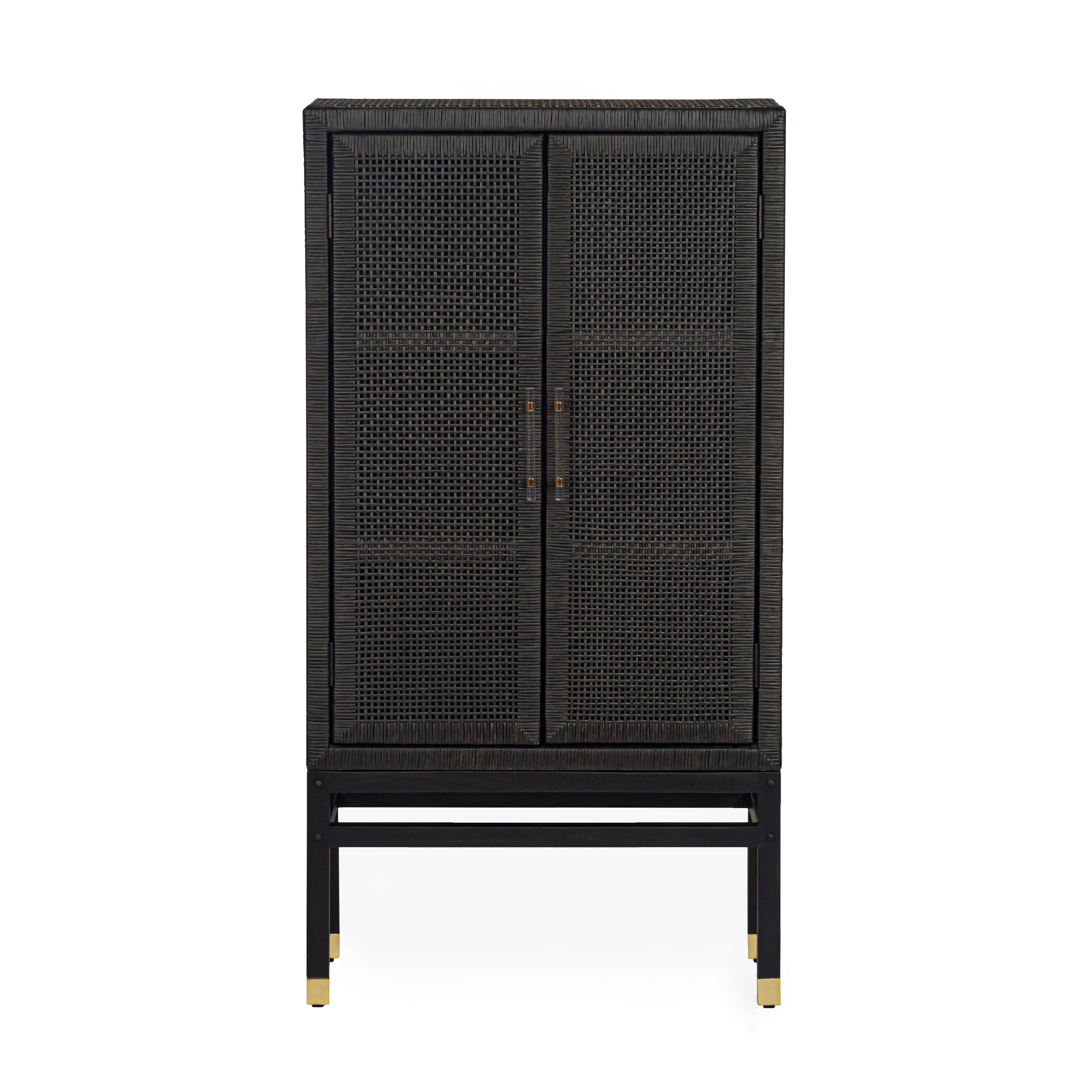 TOV Furniture Amara 32" Cabinet, Black, large