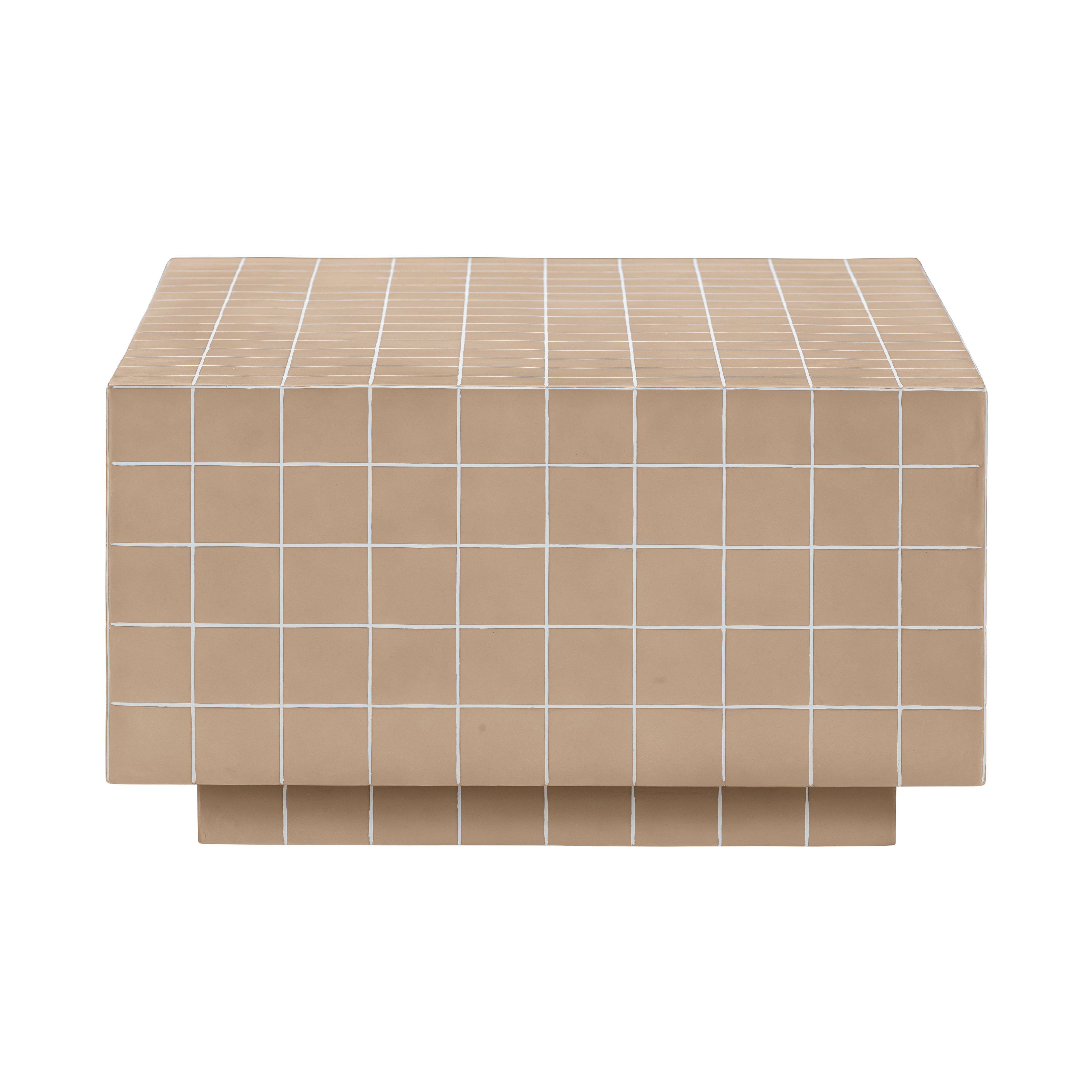 TOV Furniture Mixie Indoor / Outdoor Coffee Table, Taupe, large