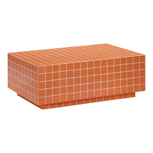 TOV Furniture Mixie Indoor / Outdoor Coffee Table, Orange