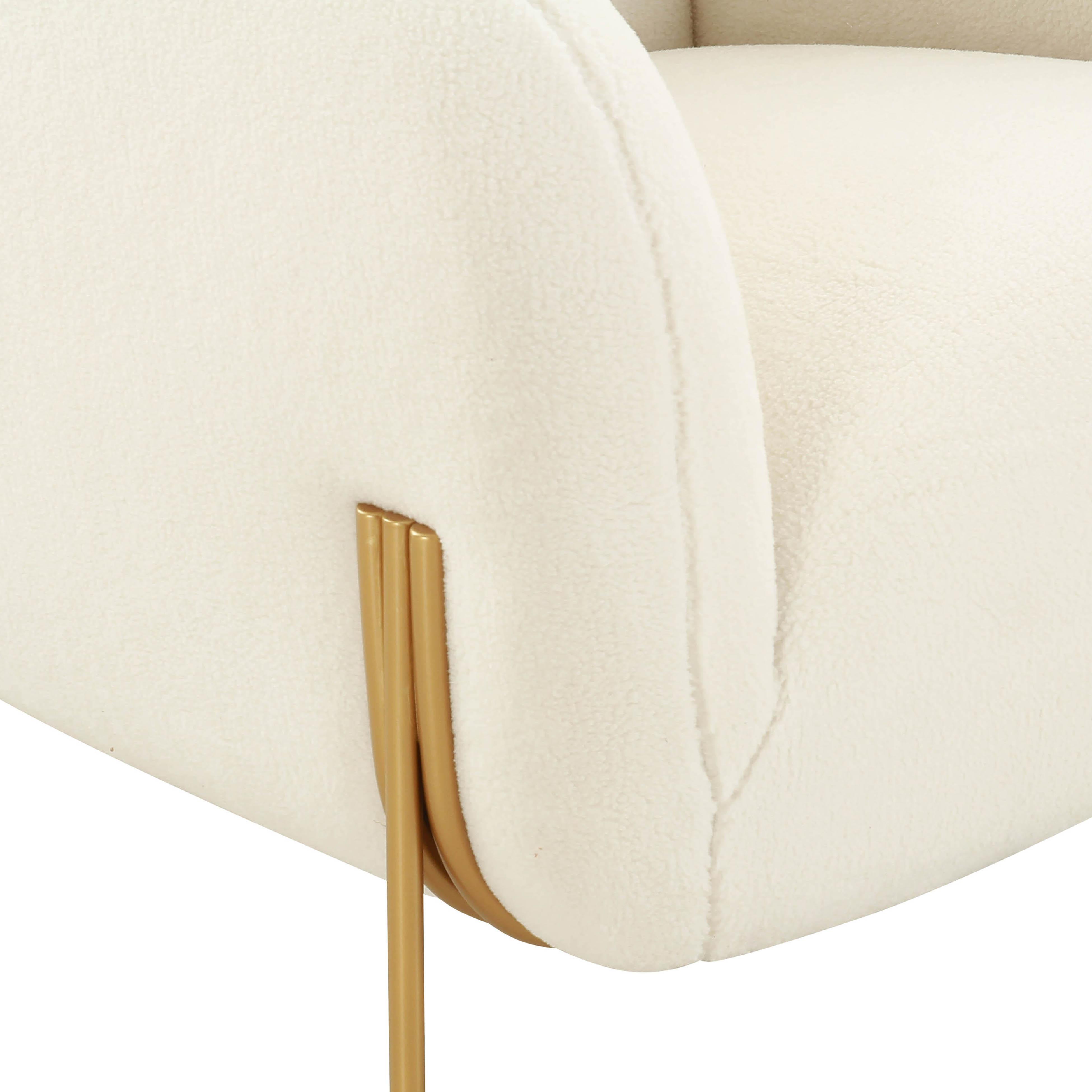 Inspire Me Home Decor Kandra Accent Chair, Cream, large