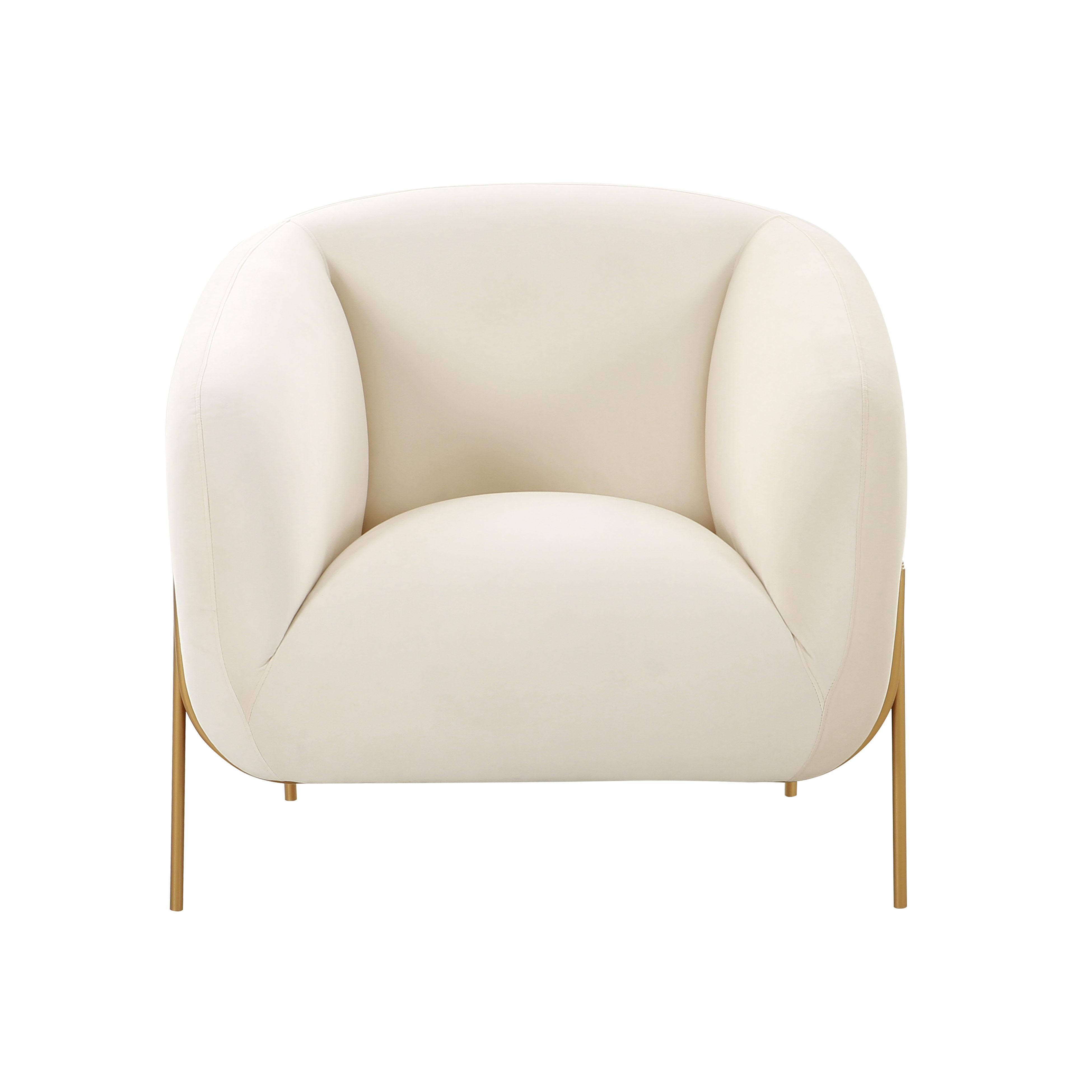 Inspire Me Home Decor Kandra Accent Chair, White, large