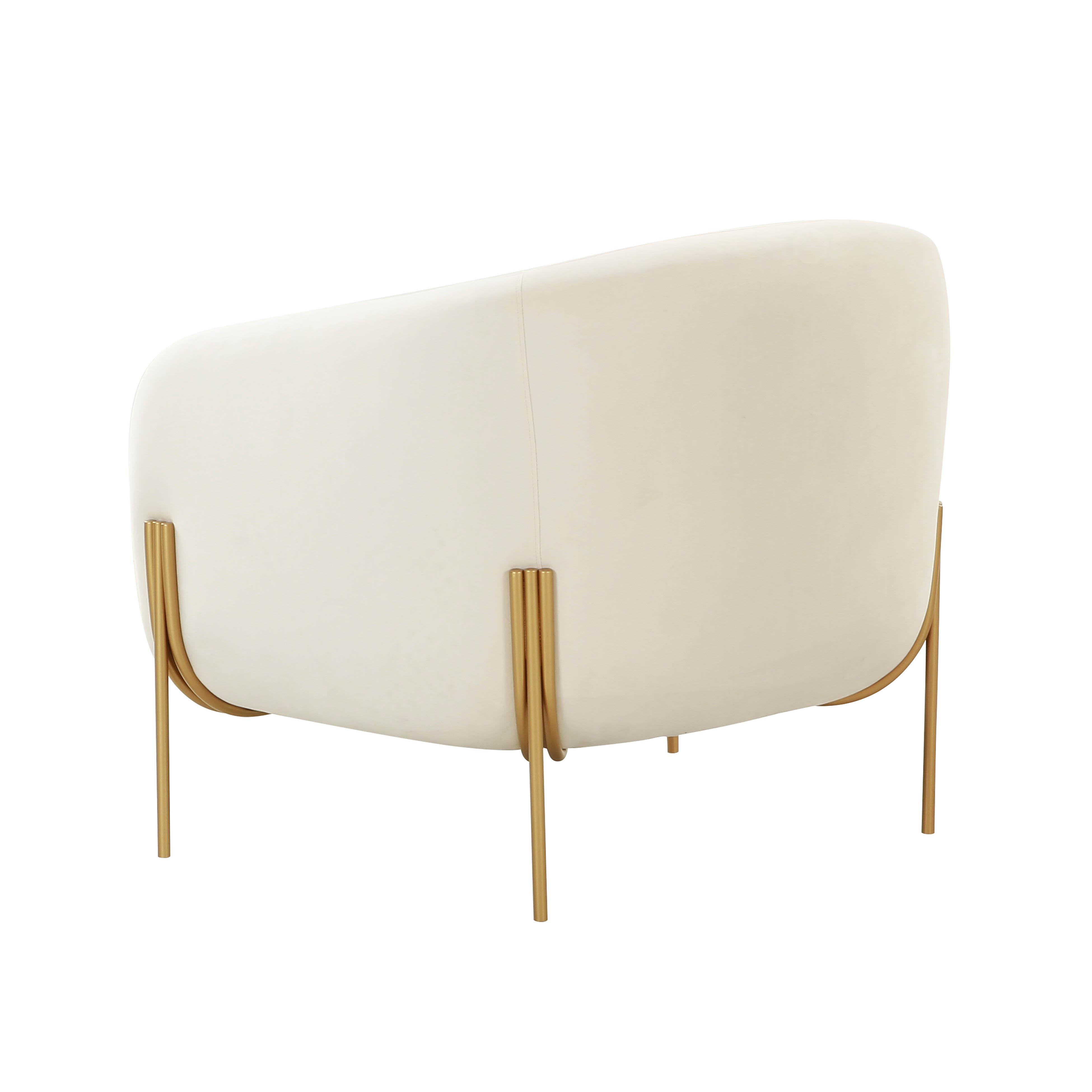 Inspire Me Home Decor Kandra Accent Chair, White, large
