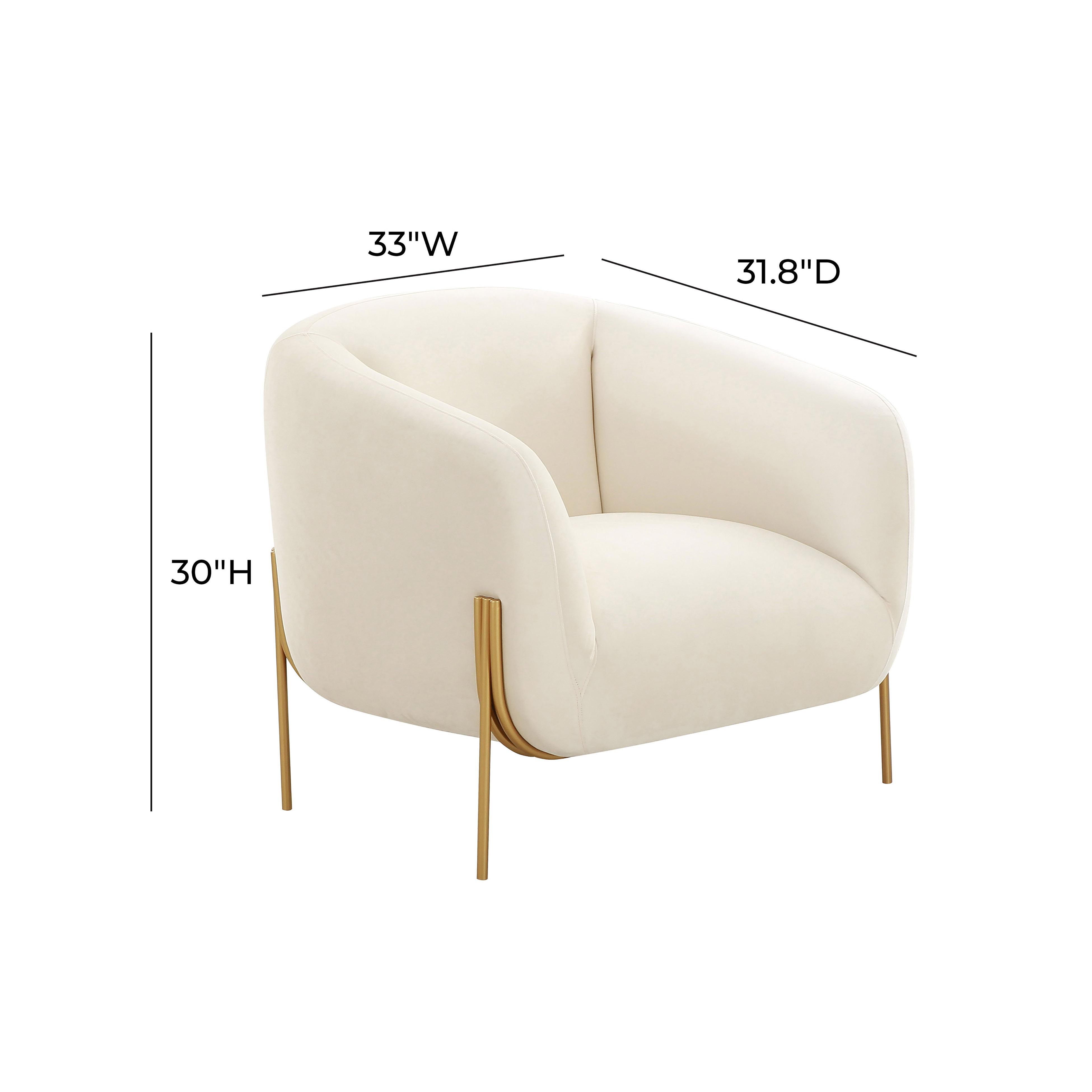 Inspire Me Home Decor Kandra Accent Chair, White, large