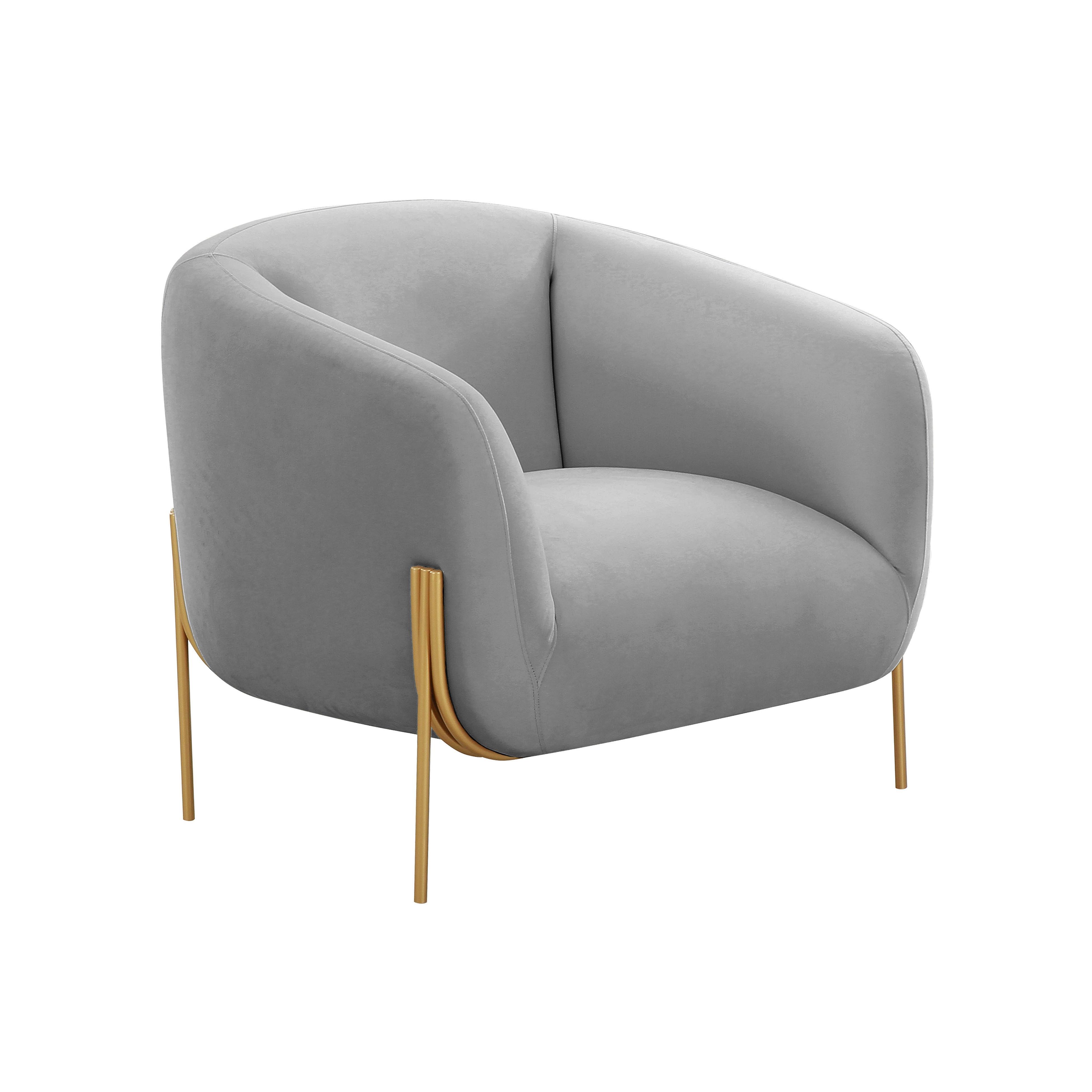 Inspire Me Home Decor Kandra Accent Chair, Gray, large