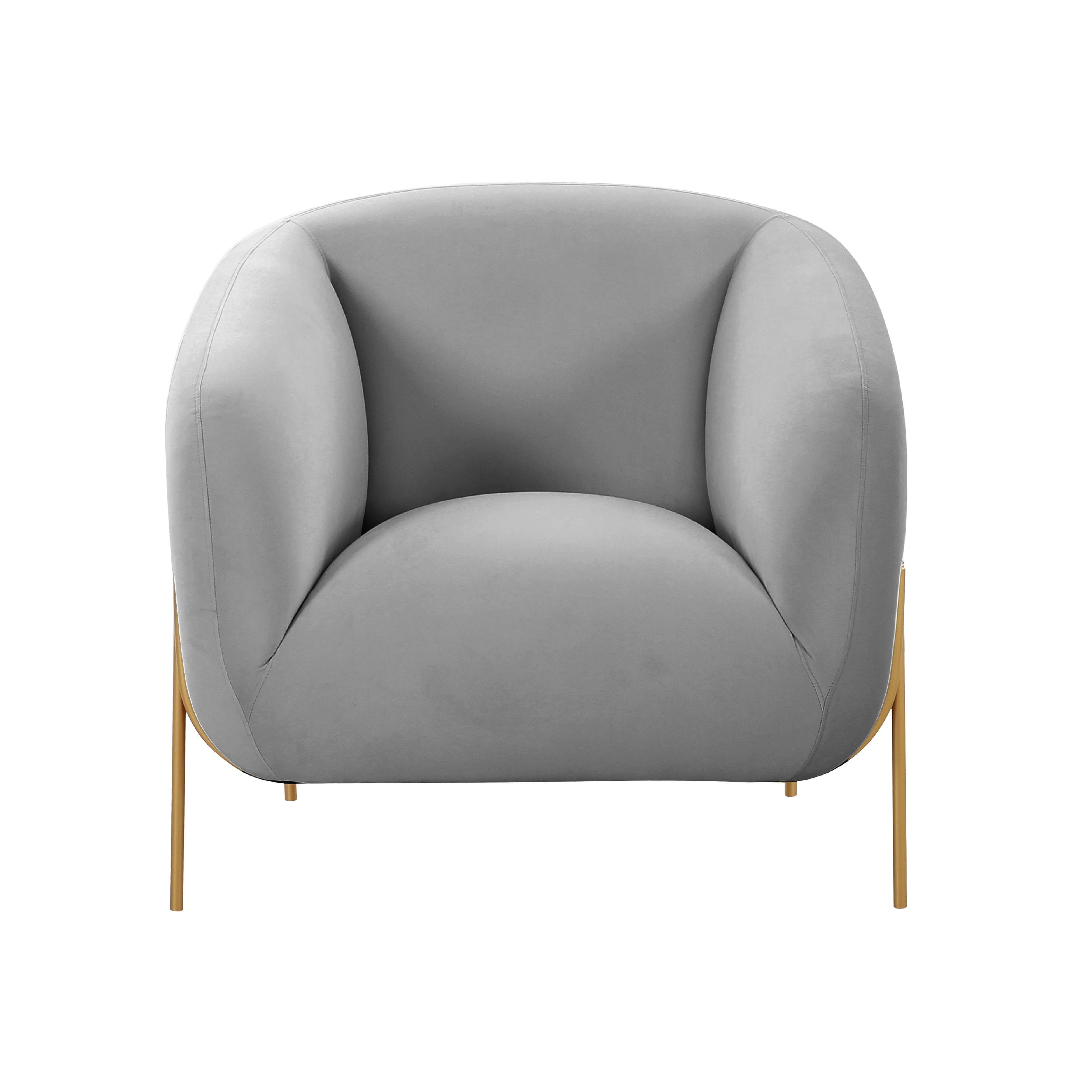 Inspire Me Home Decor Kandra Accent Chair, Gray, large
