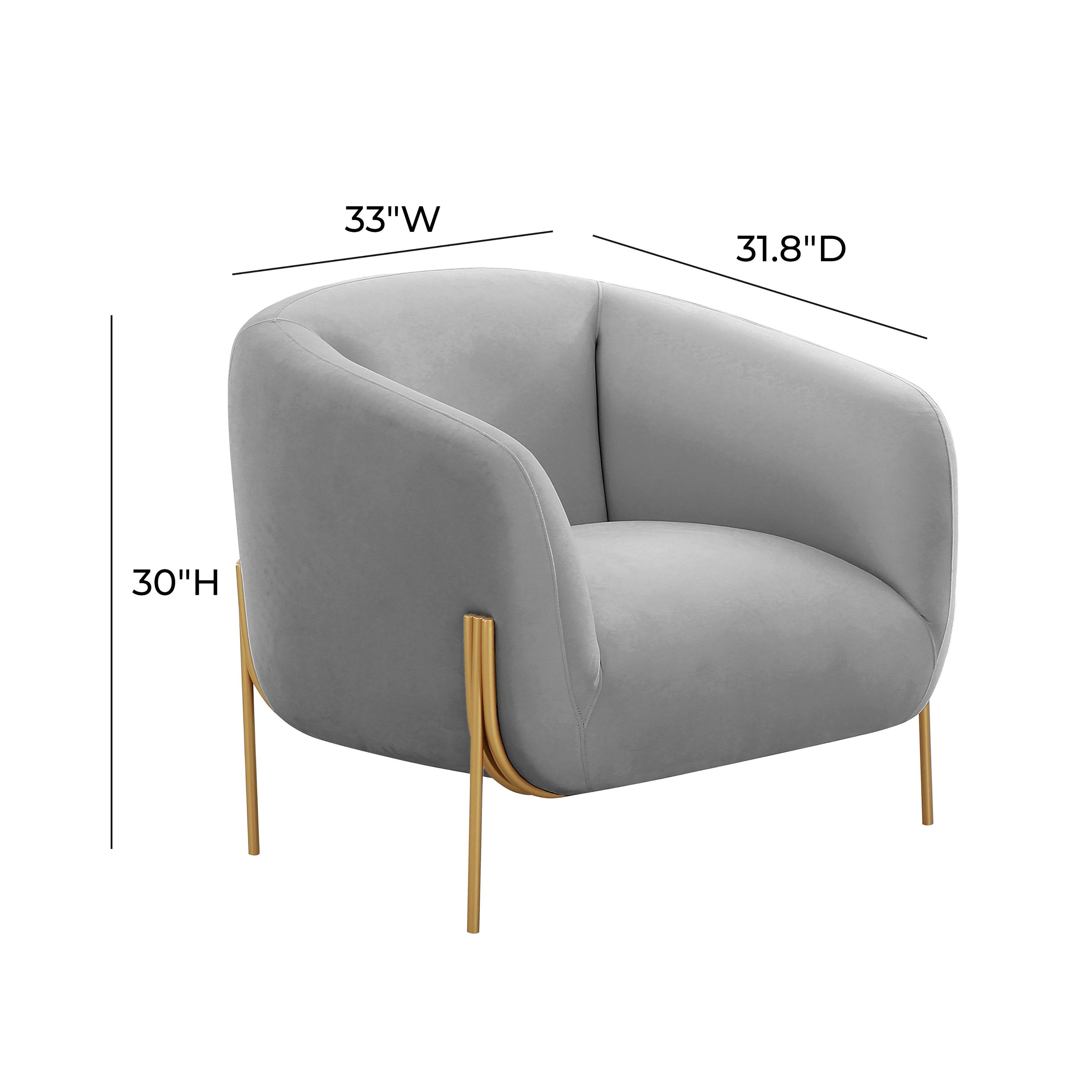 Inspire Me Home Decor Kandra Accent Chair, Gray, large