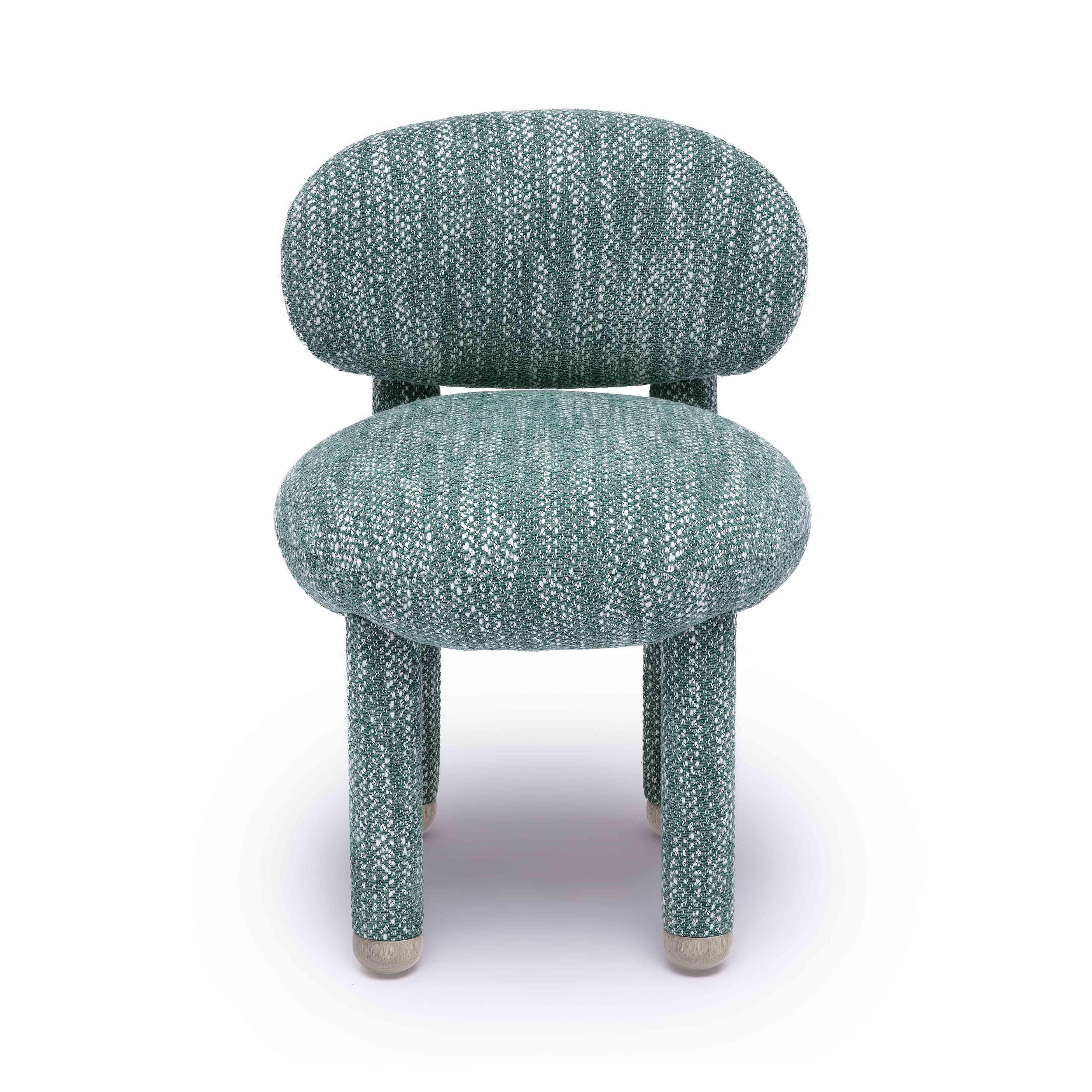 TOV Furniture Manu Fabric Side Chair, Teal, large