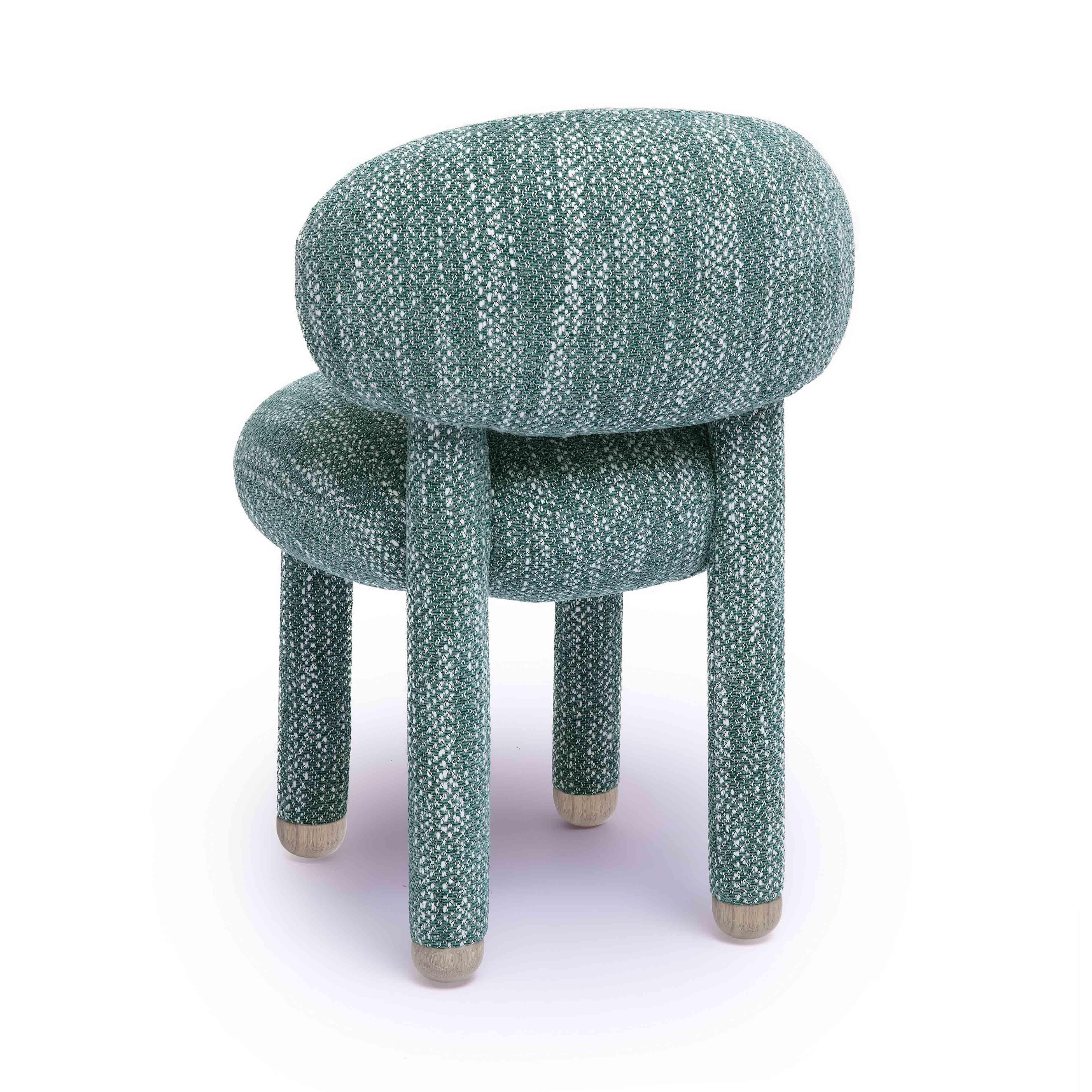 TOV Furniture Manu Fabric Side Chair, Teal, large