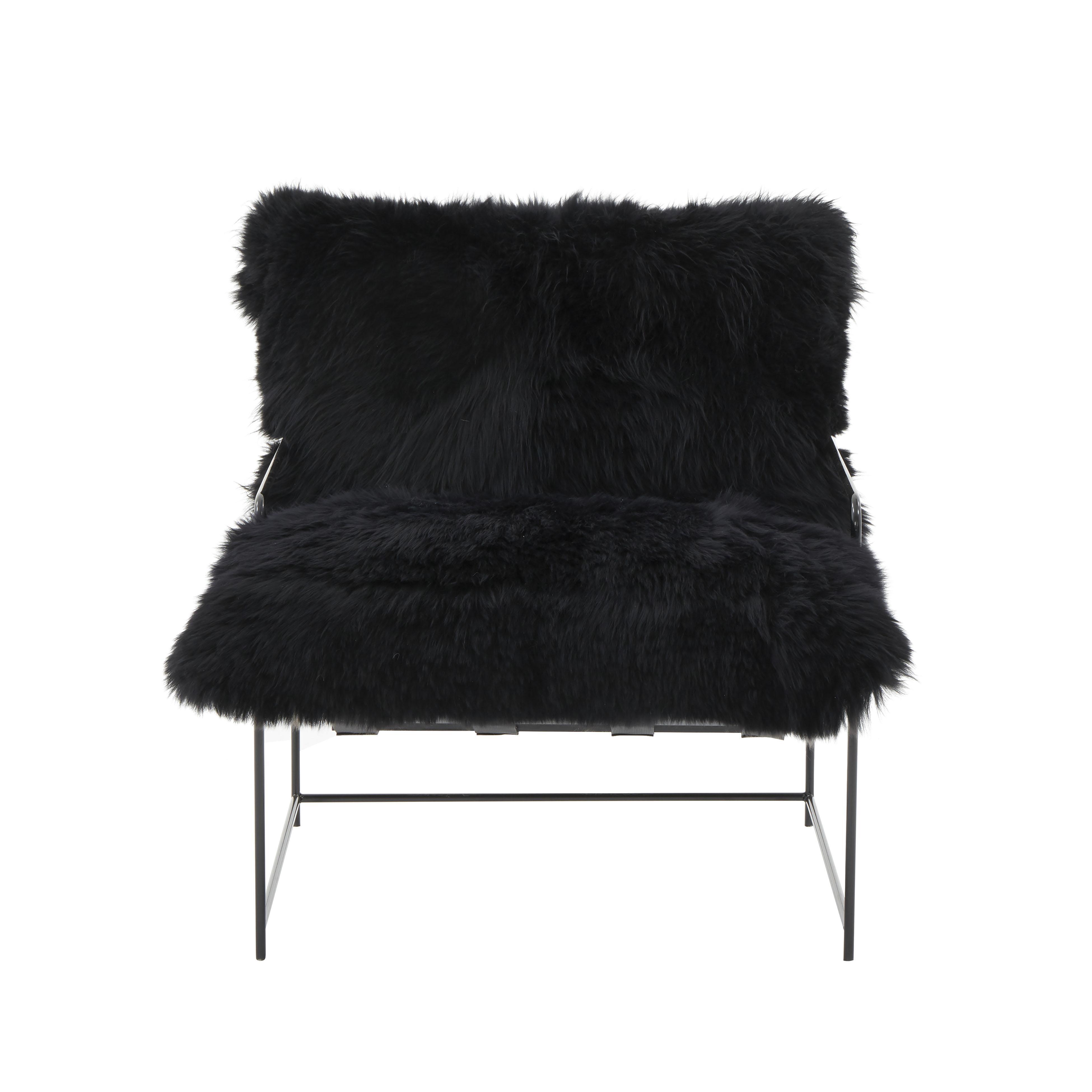 TOV Furniture Kimi Sheepskin Chair, , large