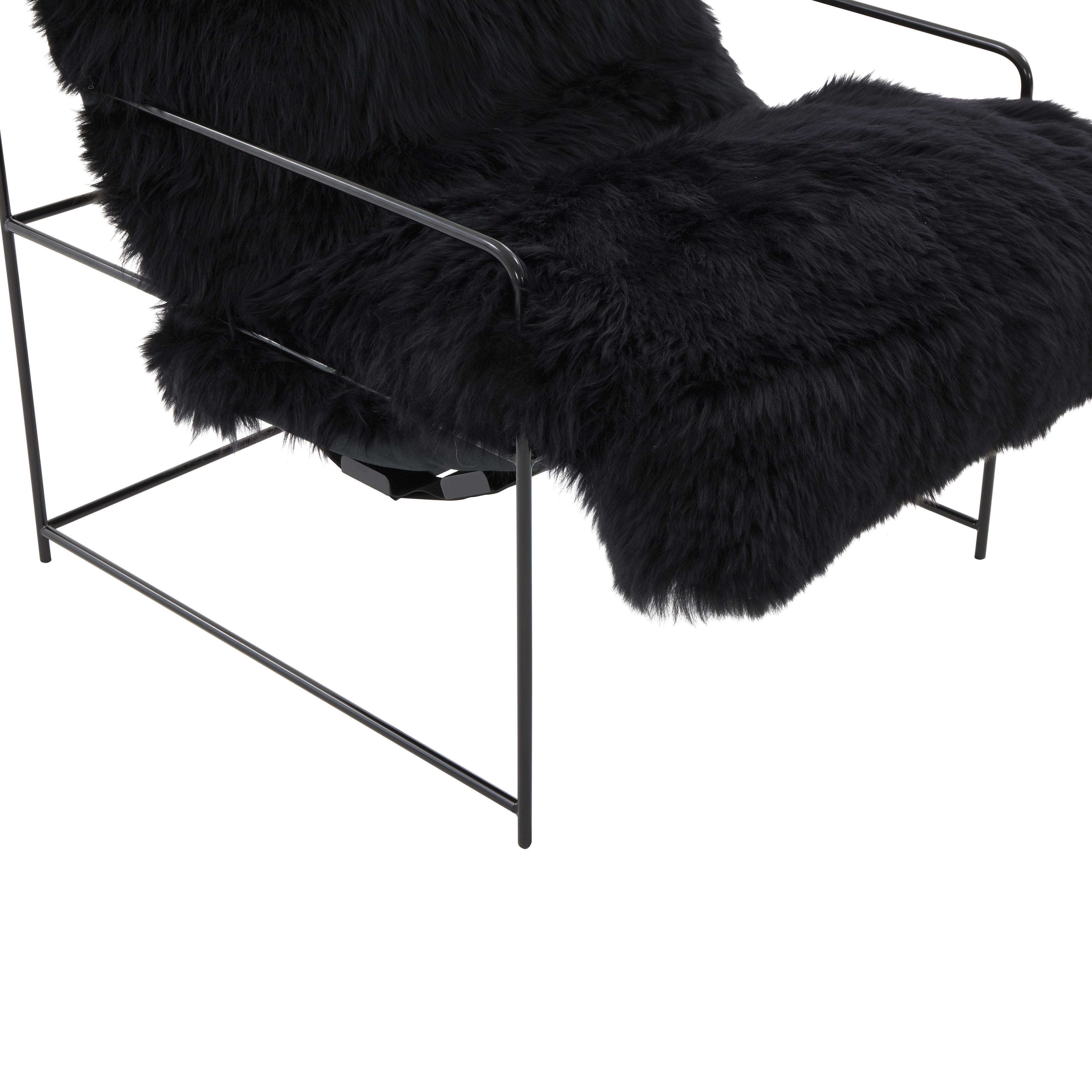 TOV Furniture Kimi Sheepskin Chair, , large