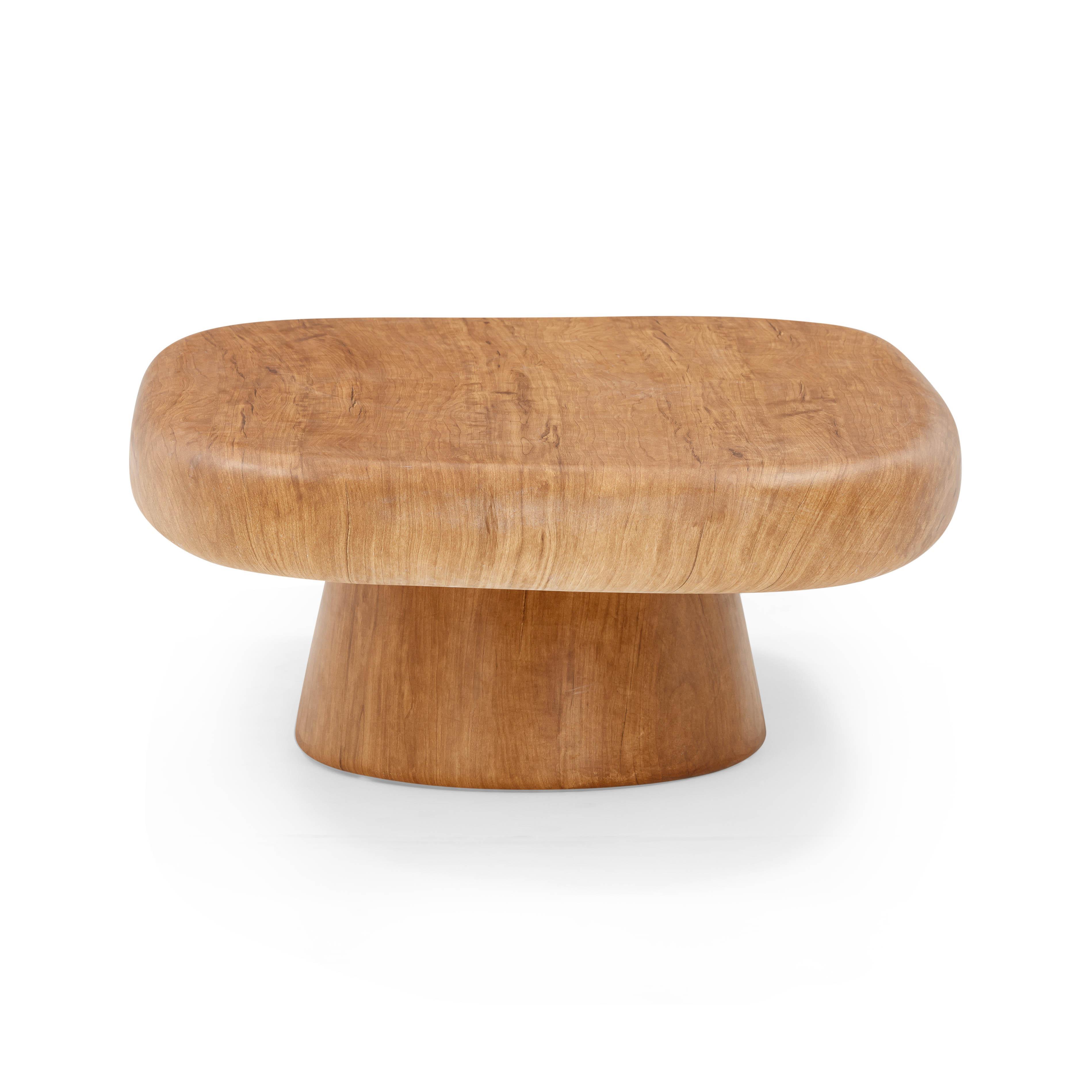 TOV Furniture Darial Coffee Table, Natural, large