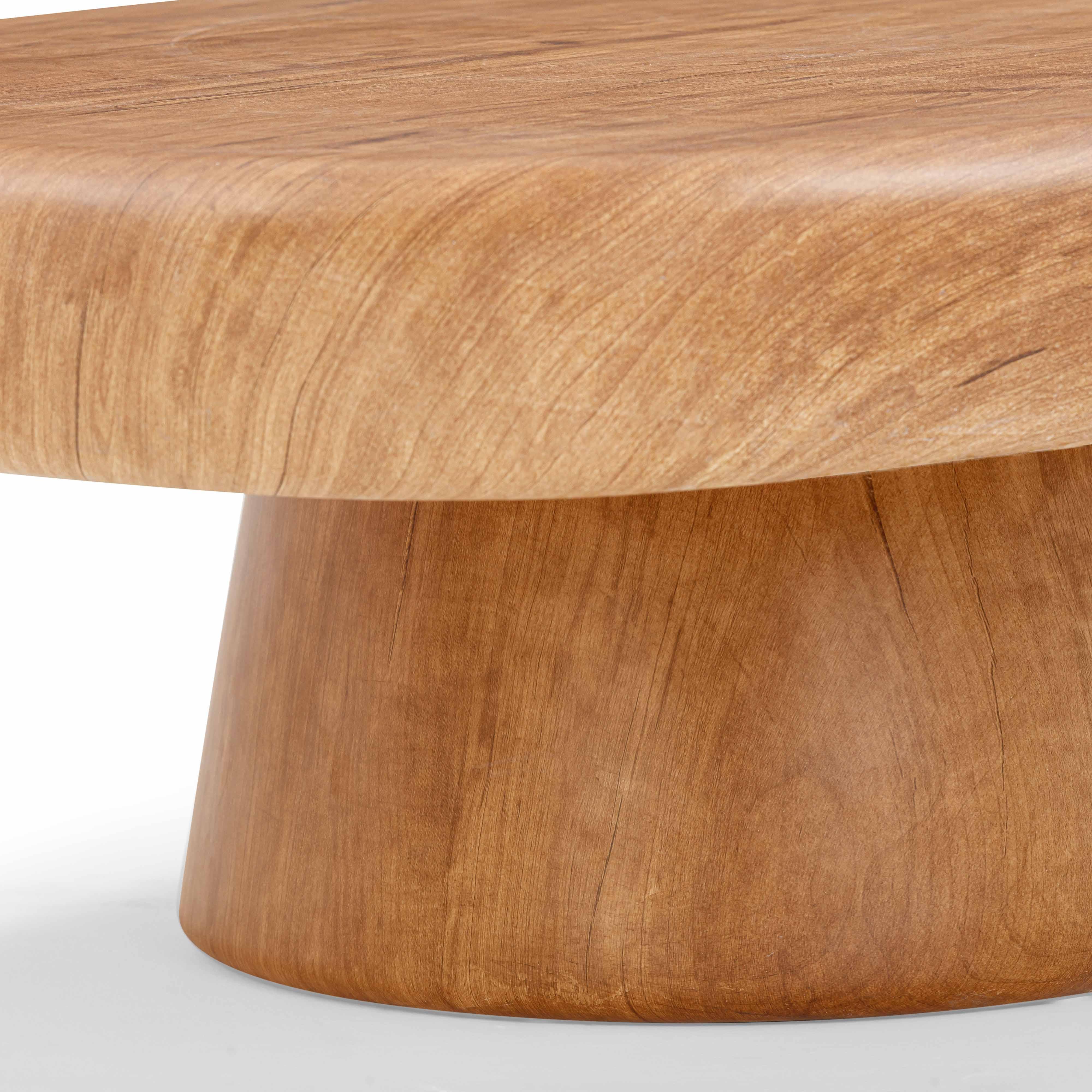 TOV Furniture Darial Coffee Table, Natural, large