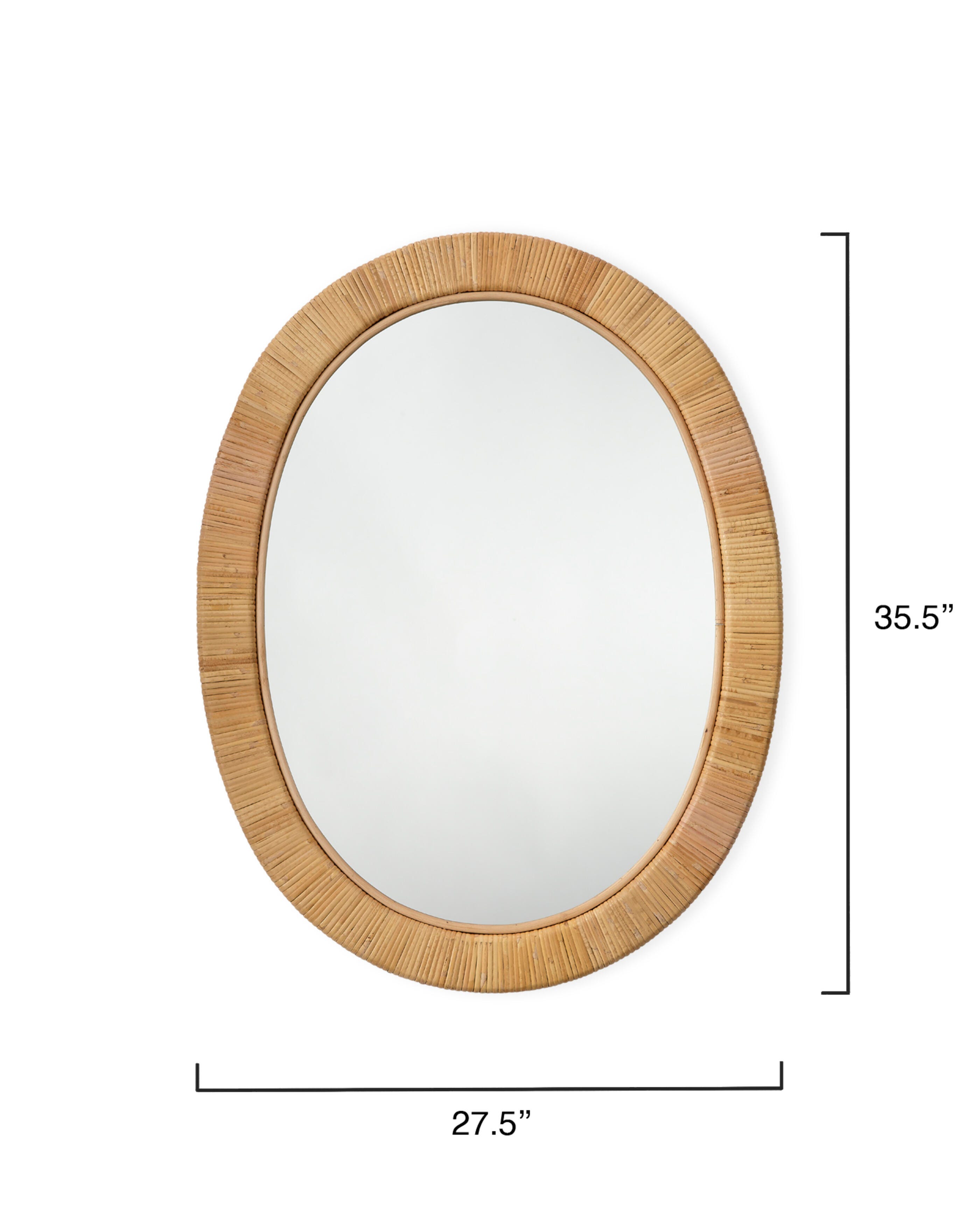 Relaxed Elegance Malakai Oval Wall Mirror, , large