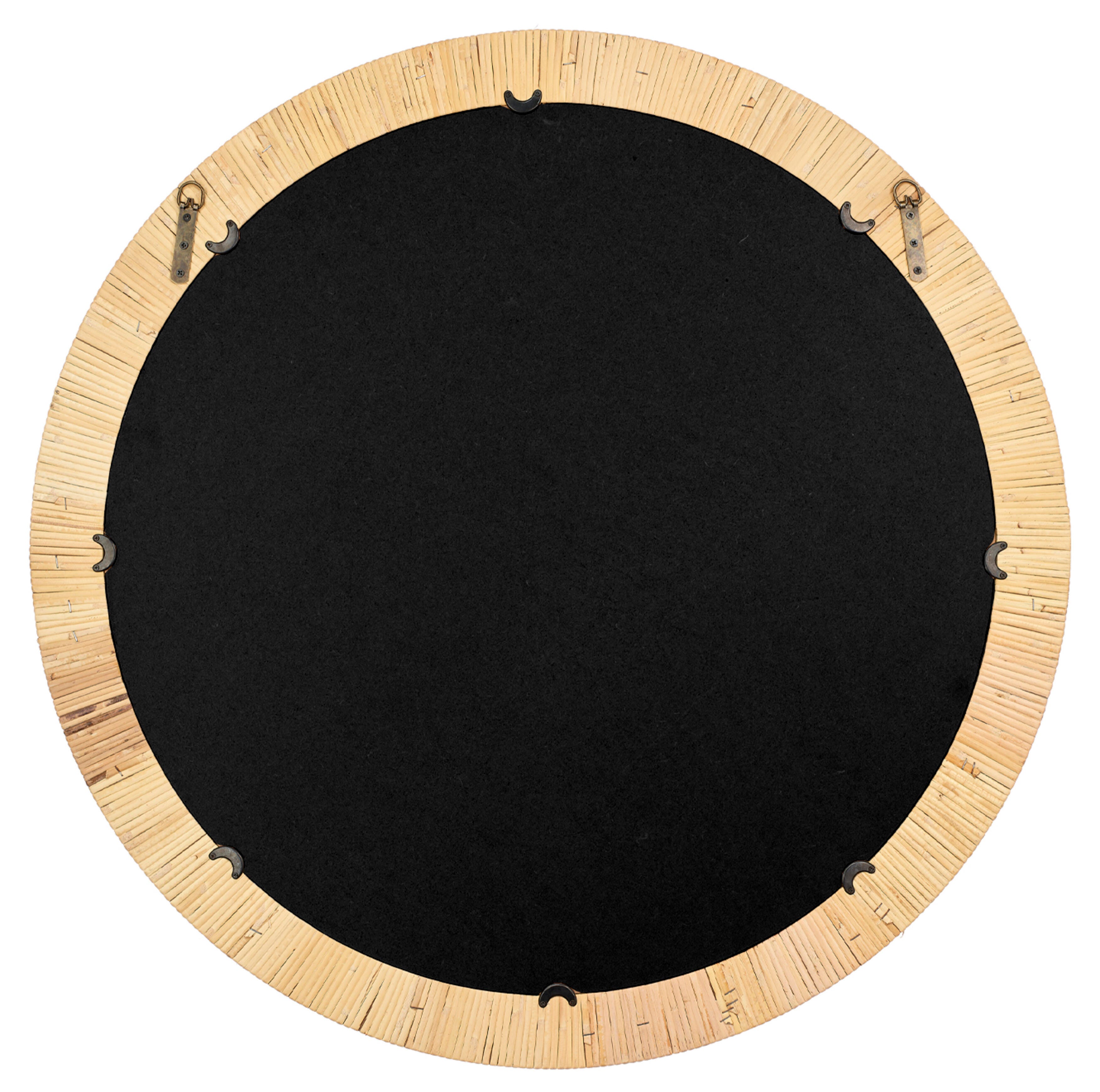 Relaxed Elegance Malakai Round Wall Mirror, , large