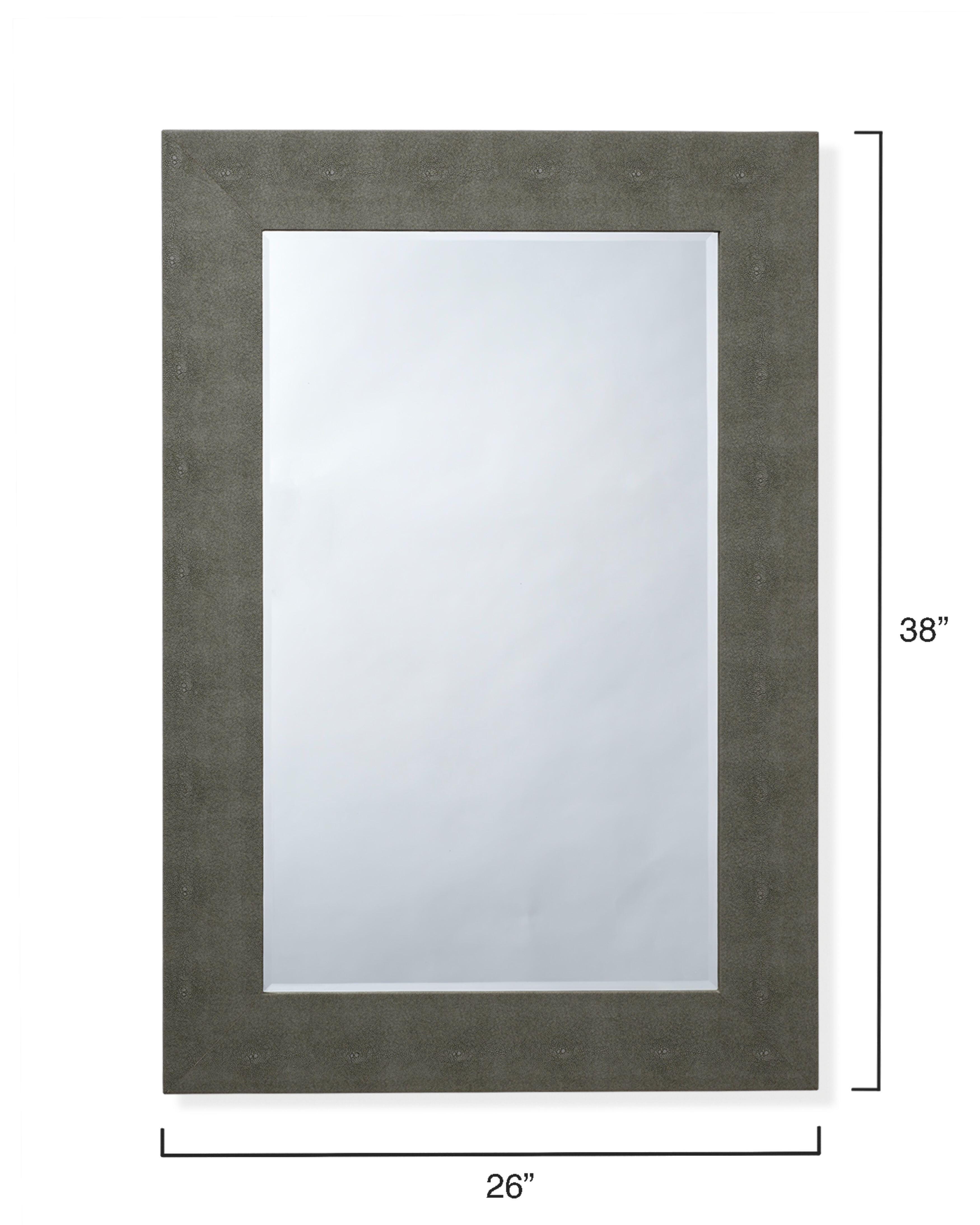 Relaxed Elegance Sydney Wall Mirror, Grey, large