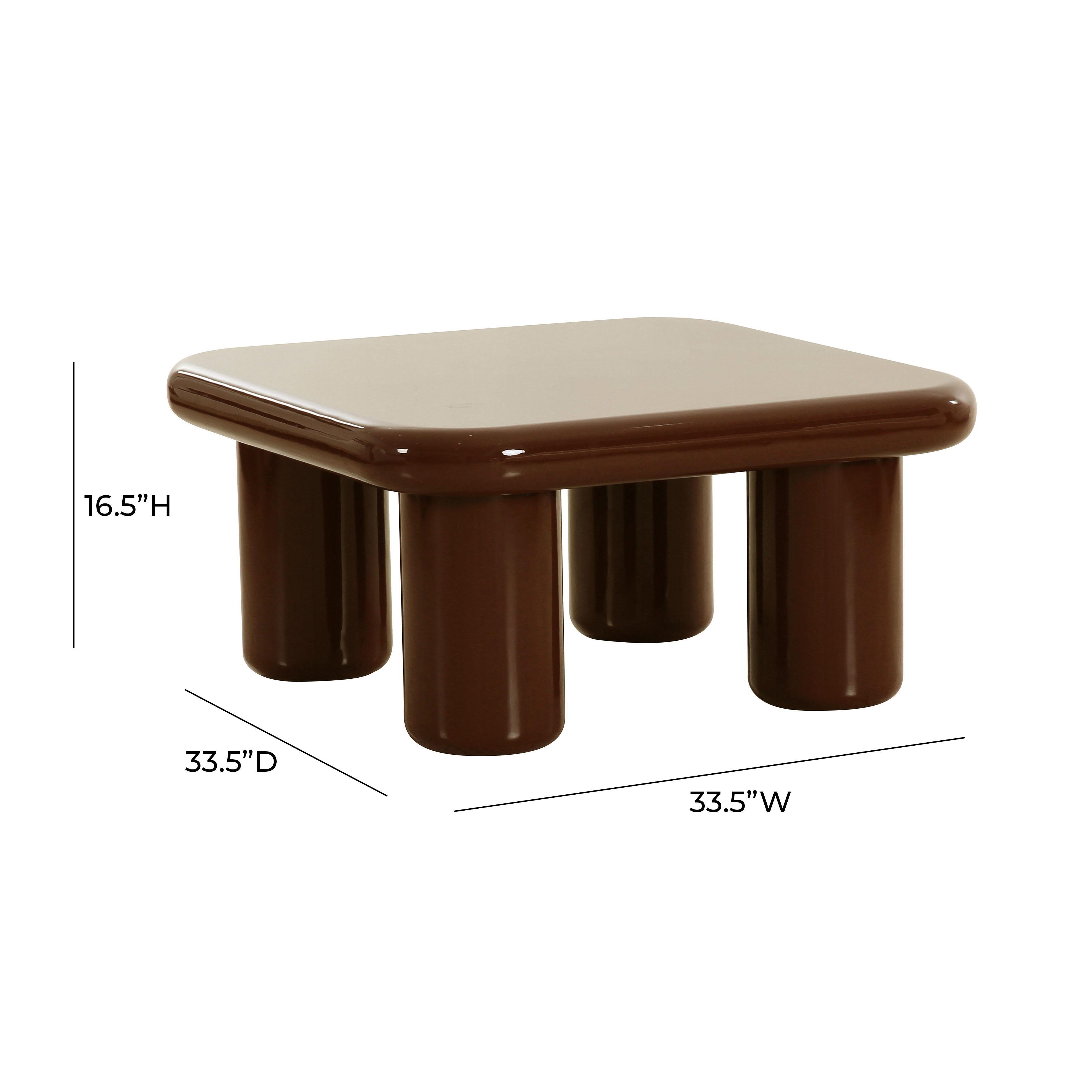 TOV Furniture Memphis Coffee Table, Brown, large