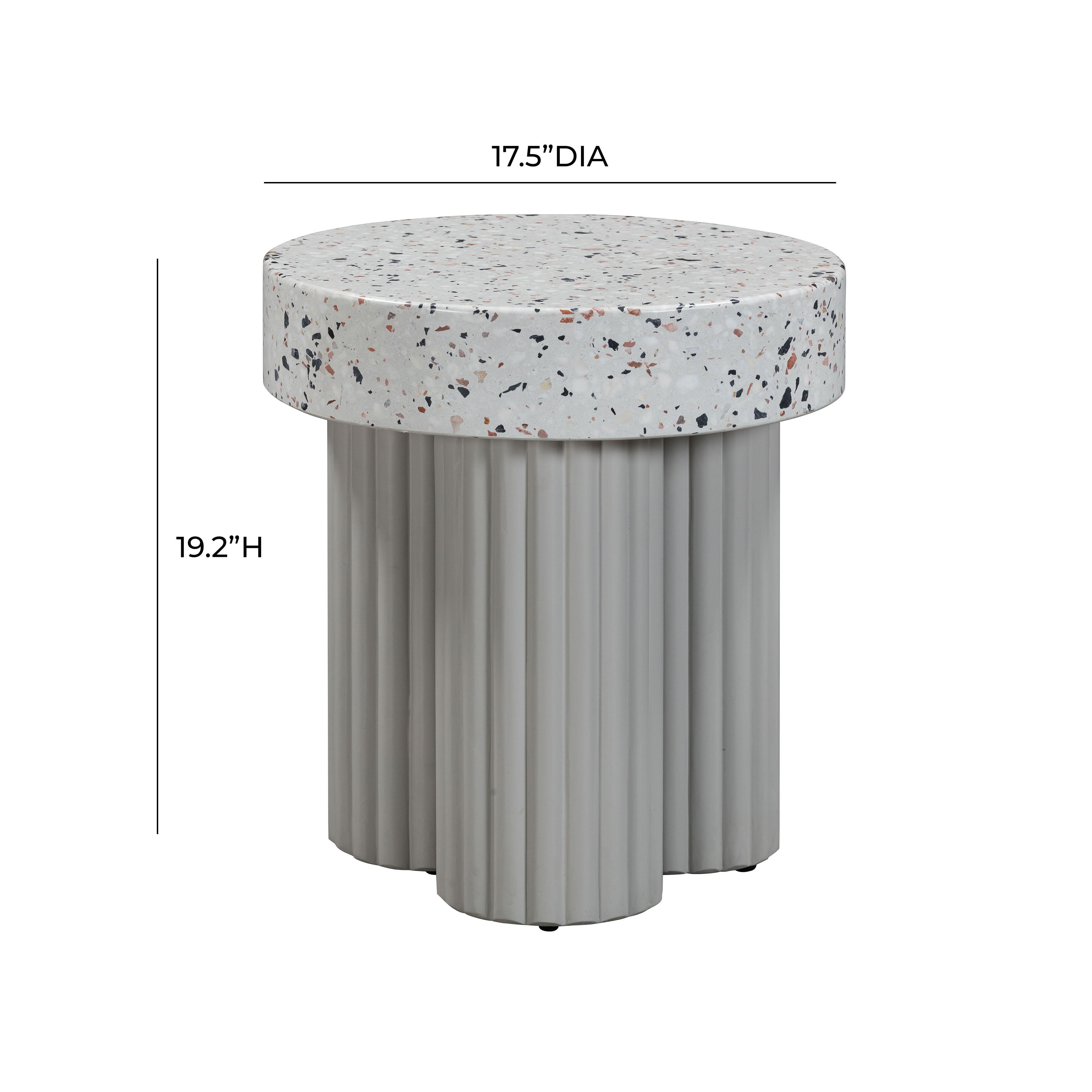 TOV Furniture Clover Outdoor Side Table, , large