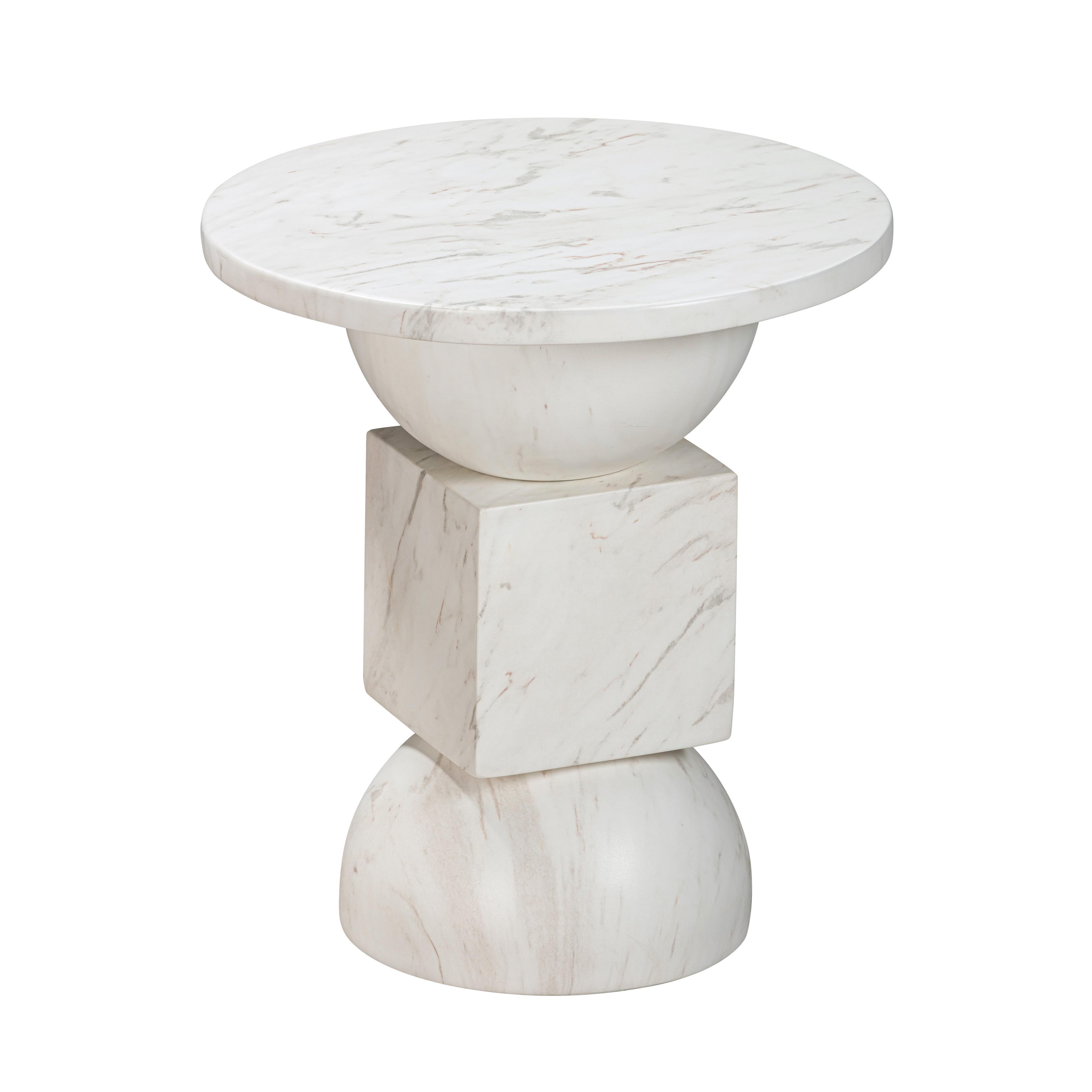 TOV Furniture Chip Outdoor Side Table, , large
