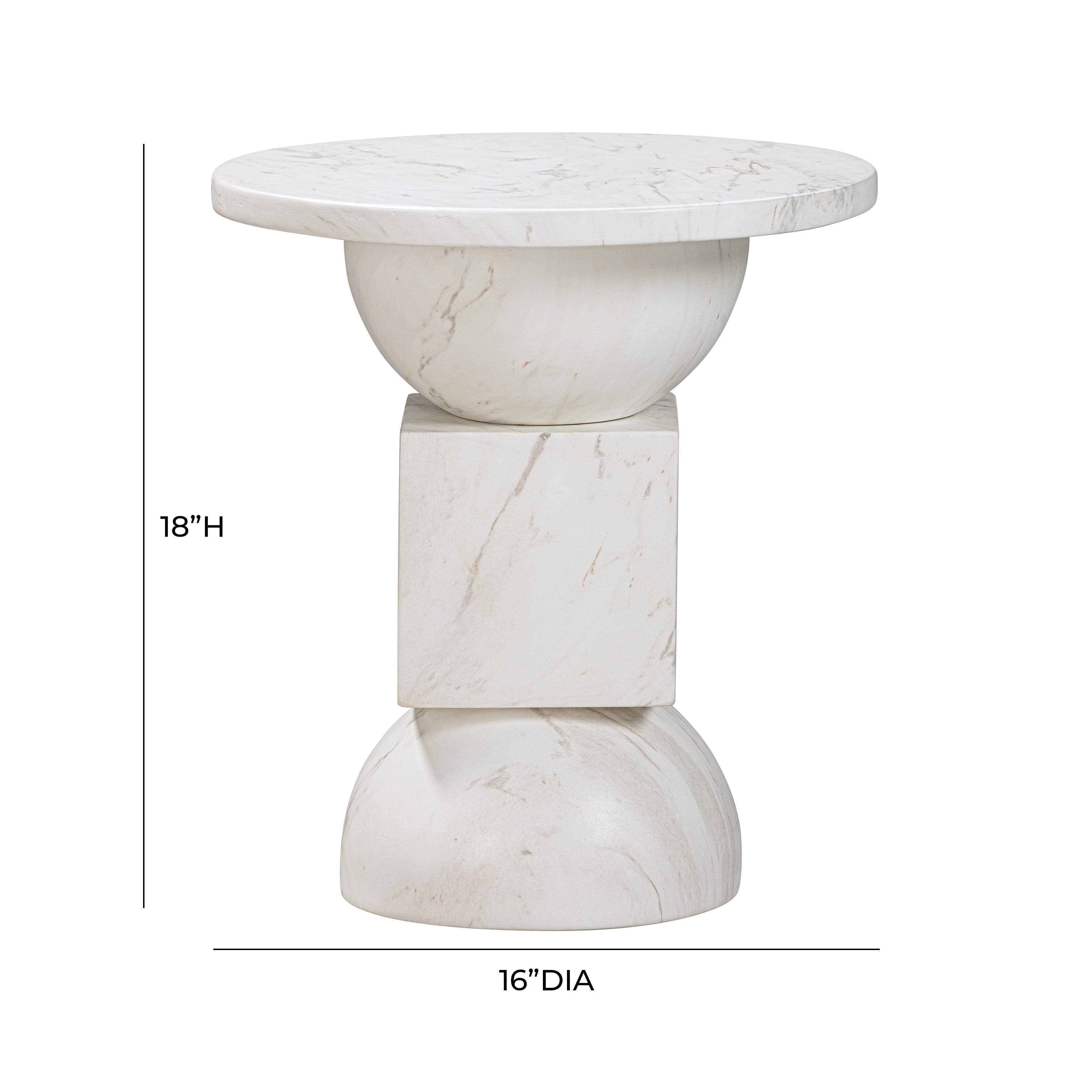 TOV Furniture Chip Outdoor Side Table, , large