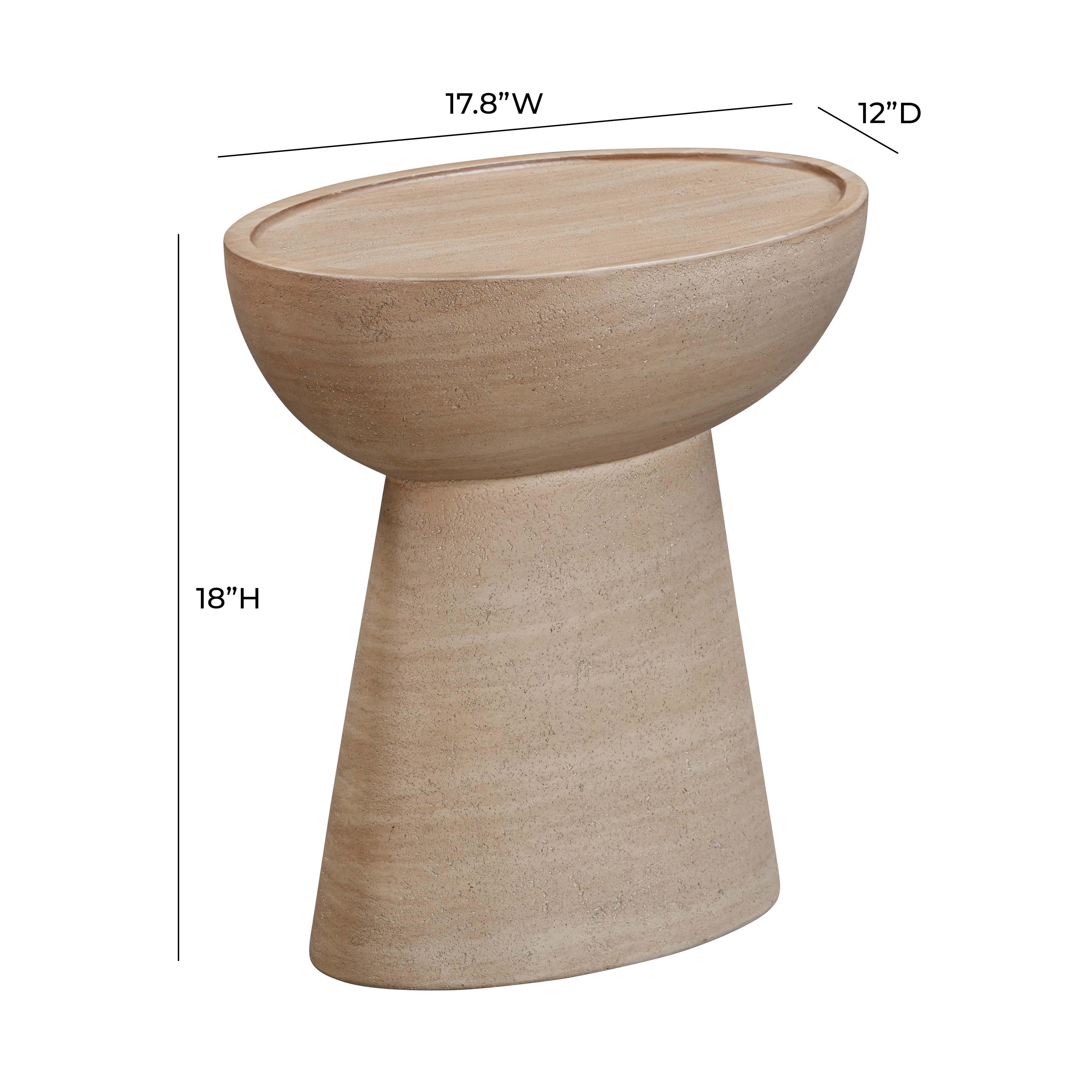TOV Furniture Eclipse Outdoor Side Table, , large