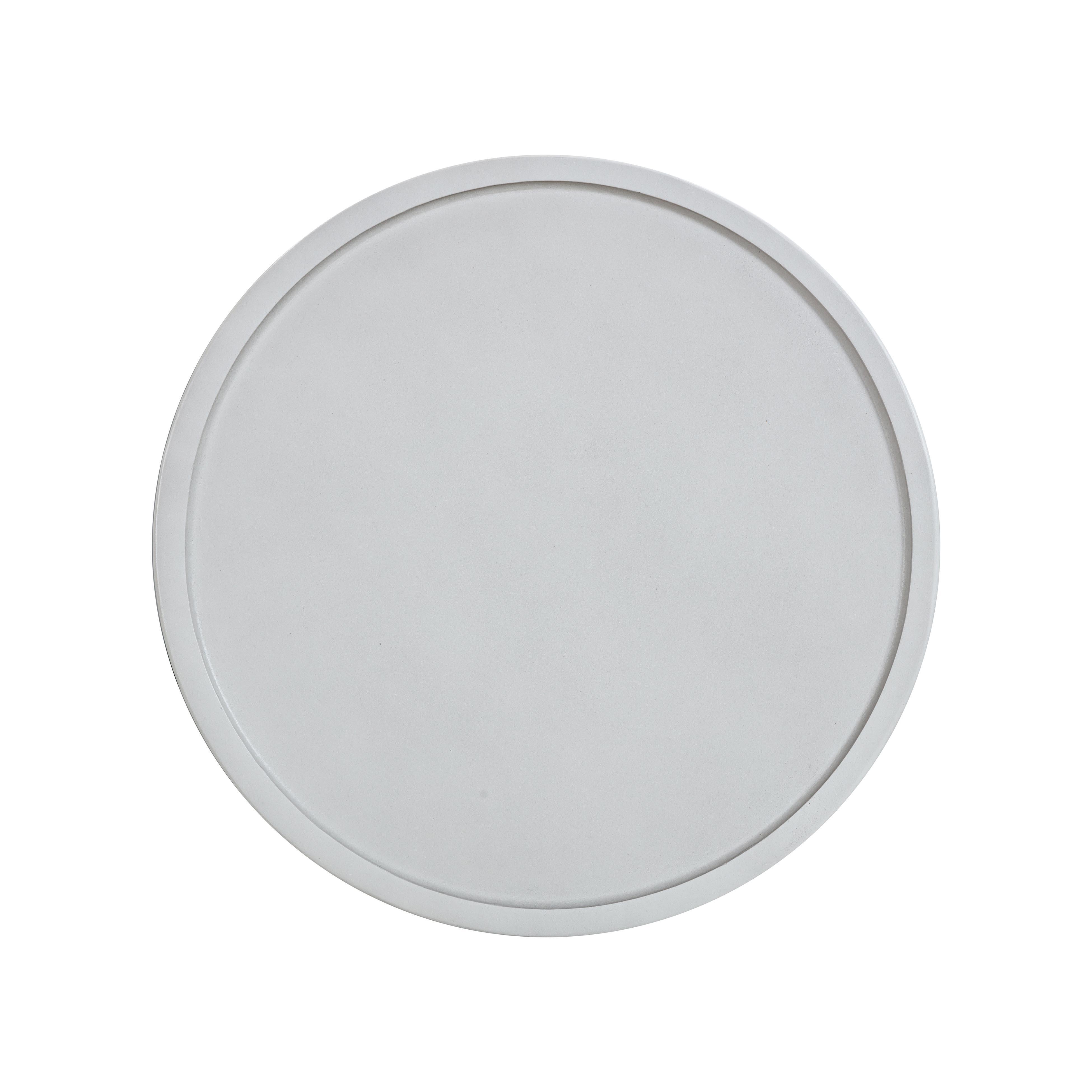 TOV Furniture Darcy Side Table, White, large