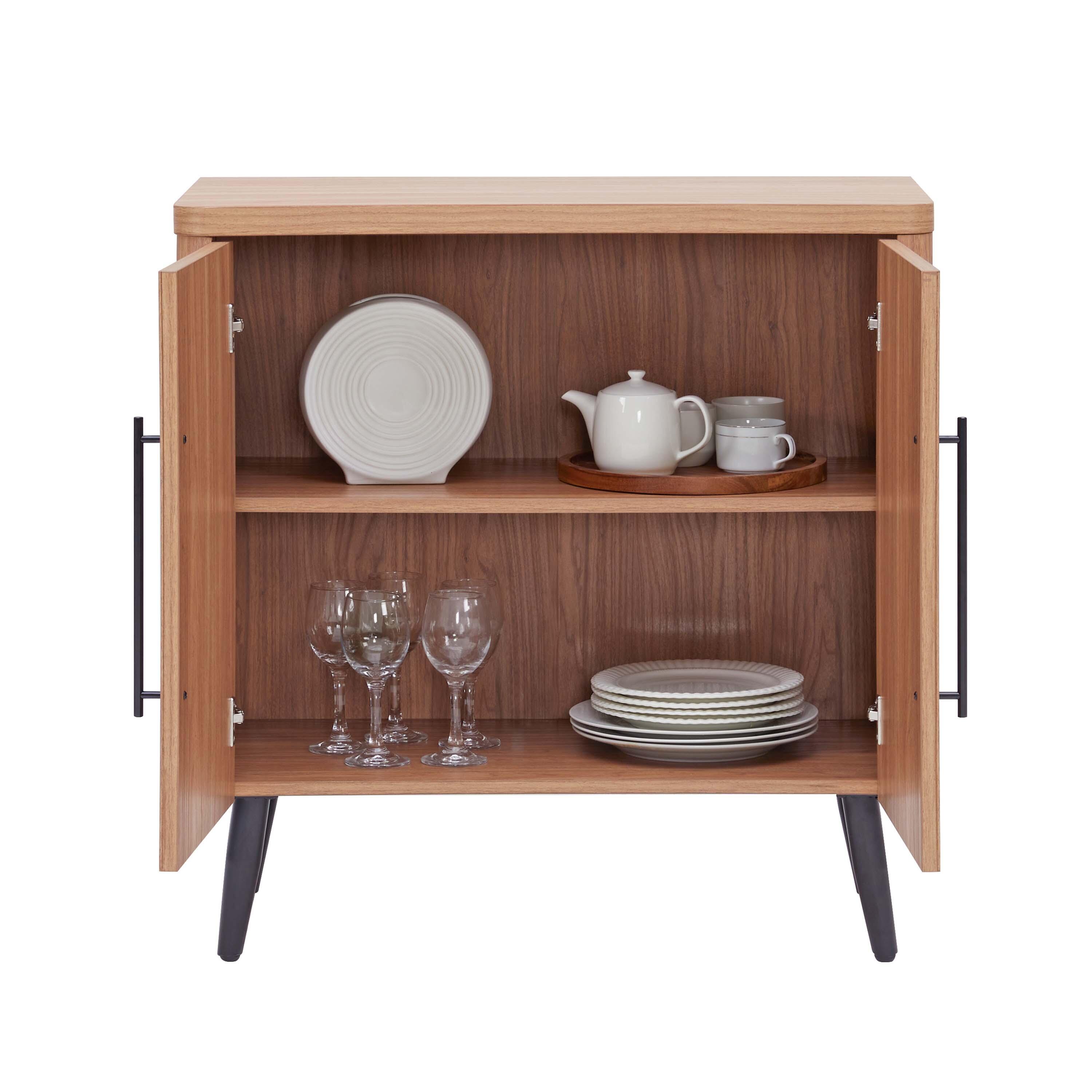 Manhattan Comfort Jodie 31.1" 2 Shelves Accent Cabinet, Maple, large