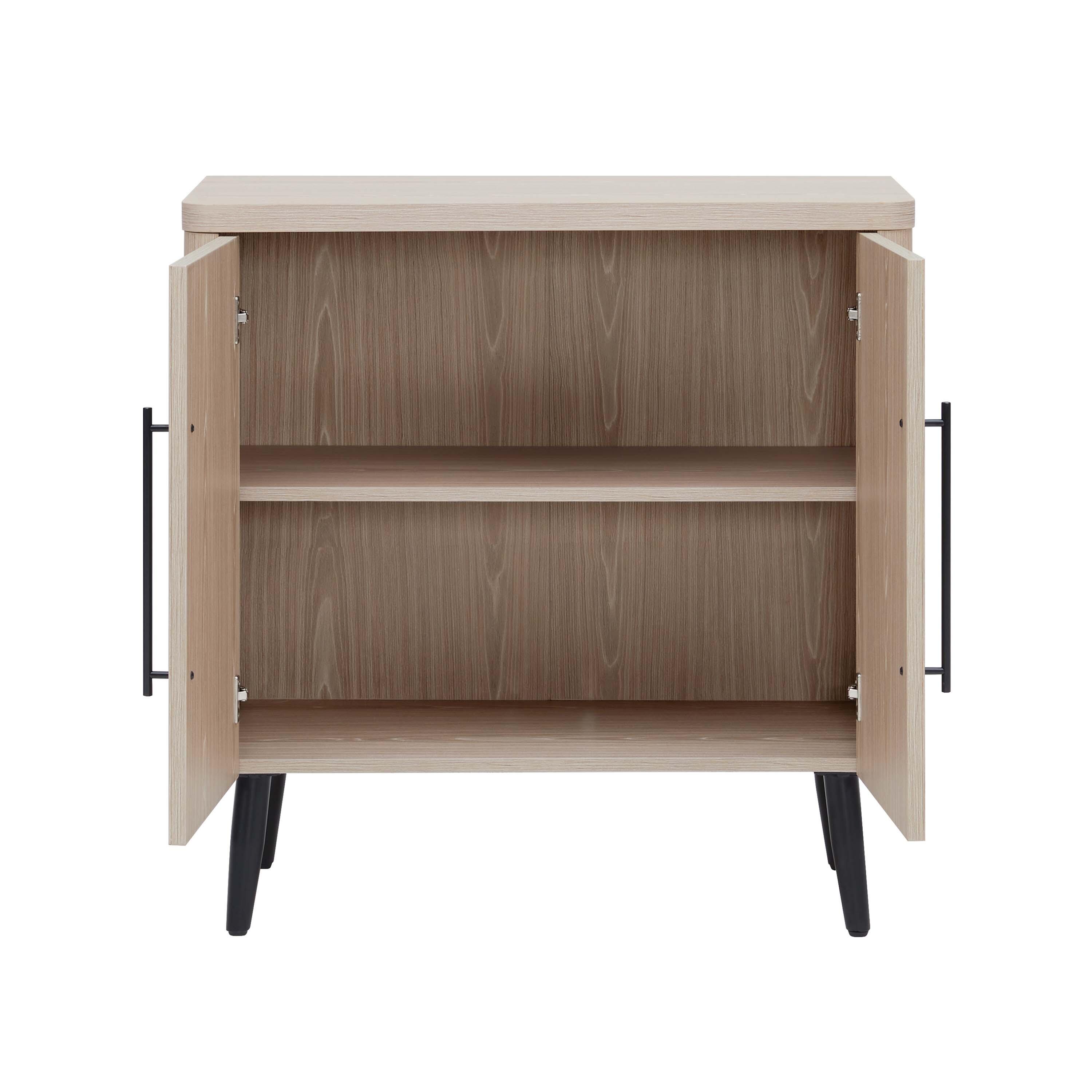 Manhattan Comfort Jodie 31.1" 2 Shelves Accent Cabinet, Whitewashed Oak, large