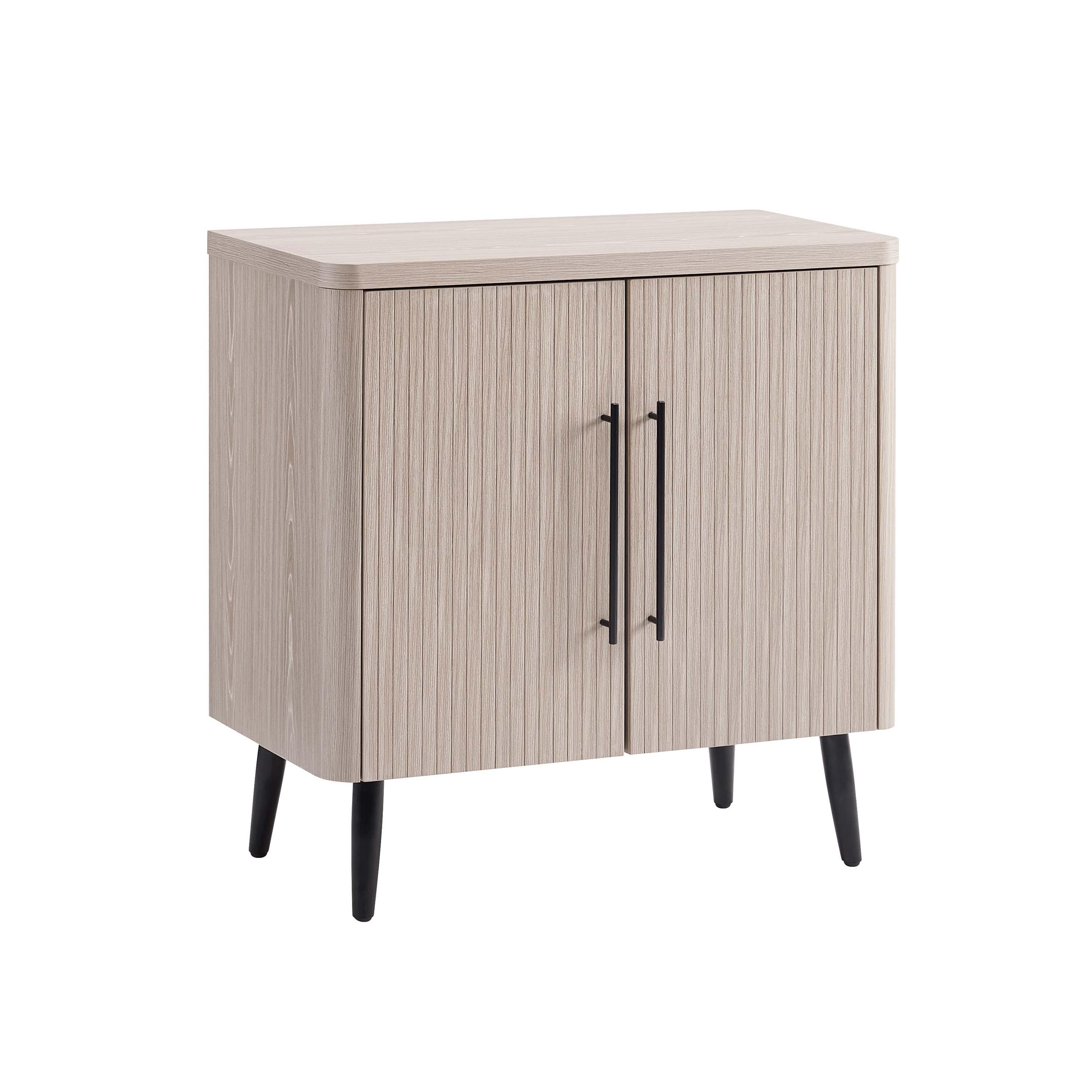 Manhattan Comfort Jodie 31.1" 2 Shelves Accent Cabinet, Whitewashed Oak, large