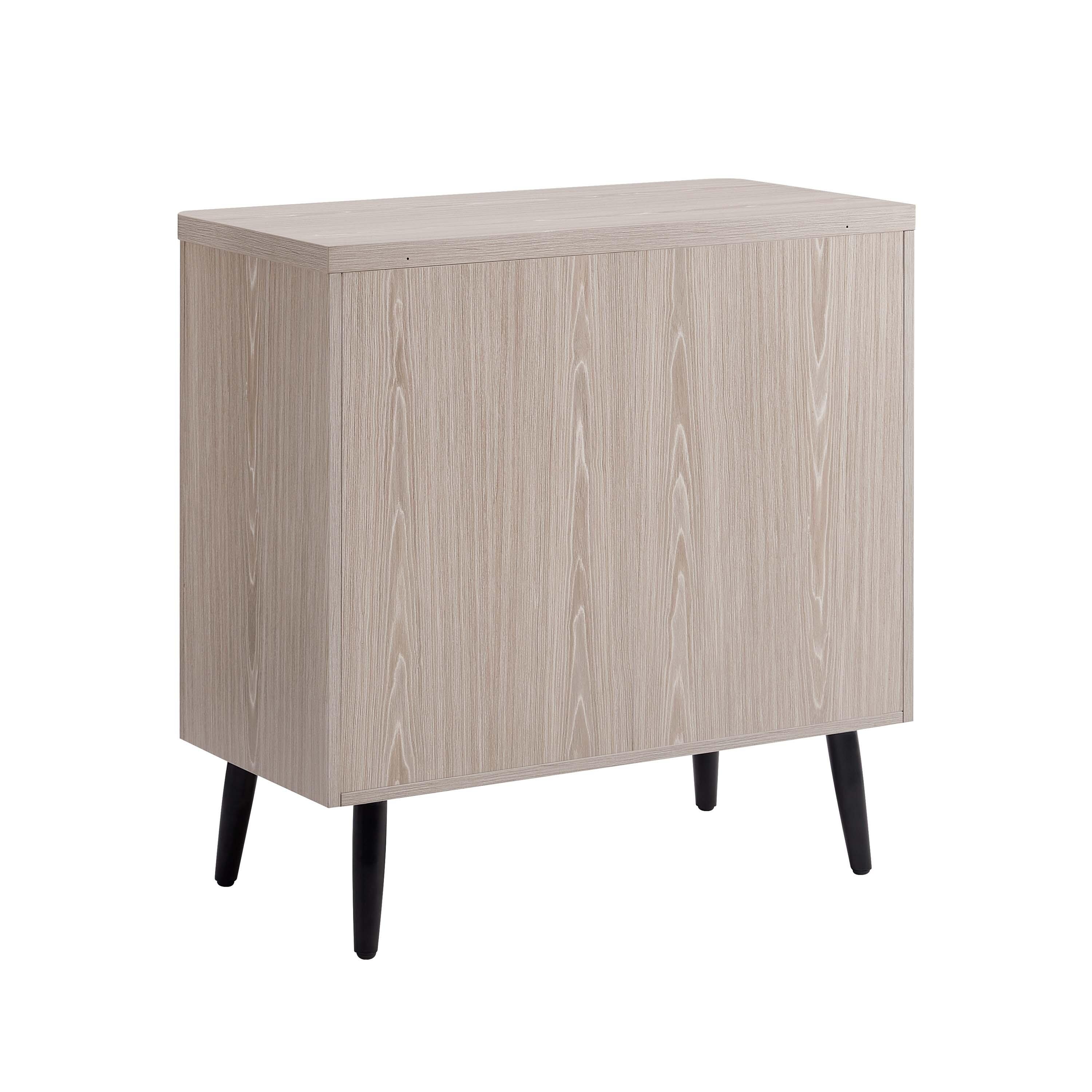 Manhattan Comfort Jodie 31.1" 2 Shelves Accent Cabinet, Whitewashed Oak, large