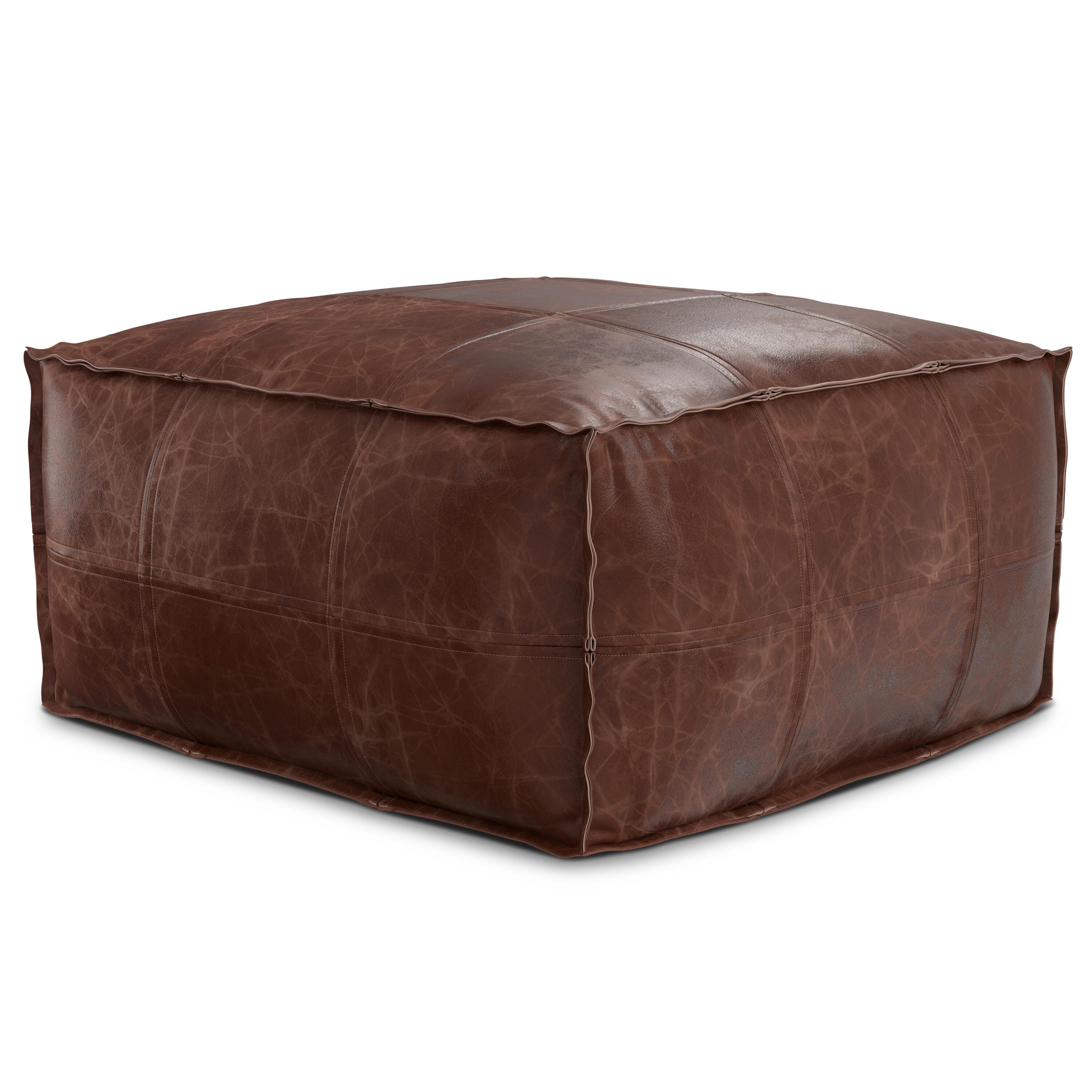 Simpli Home Sheffield Coffee Table Pouf, , large