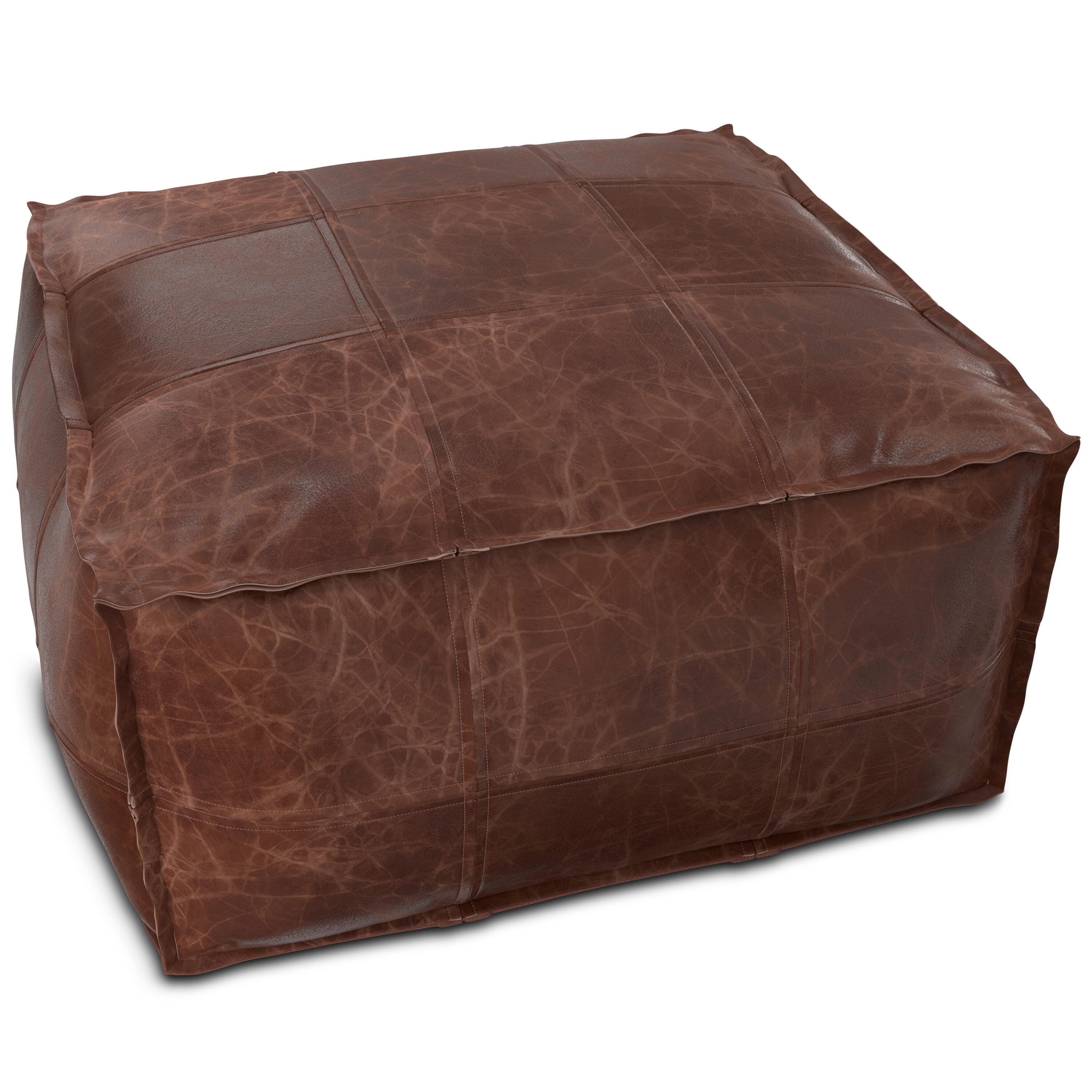 Simpli Home Sheffield Coffee Table Pouf, , large