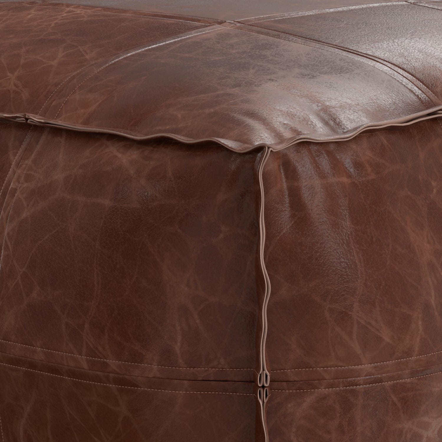 Simpli Home Sheffield Coffee Table Pouf, , large