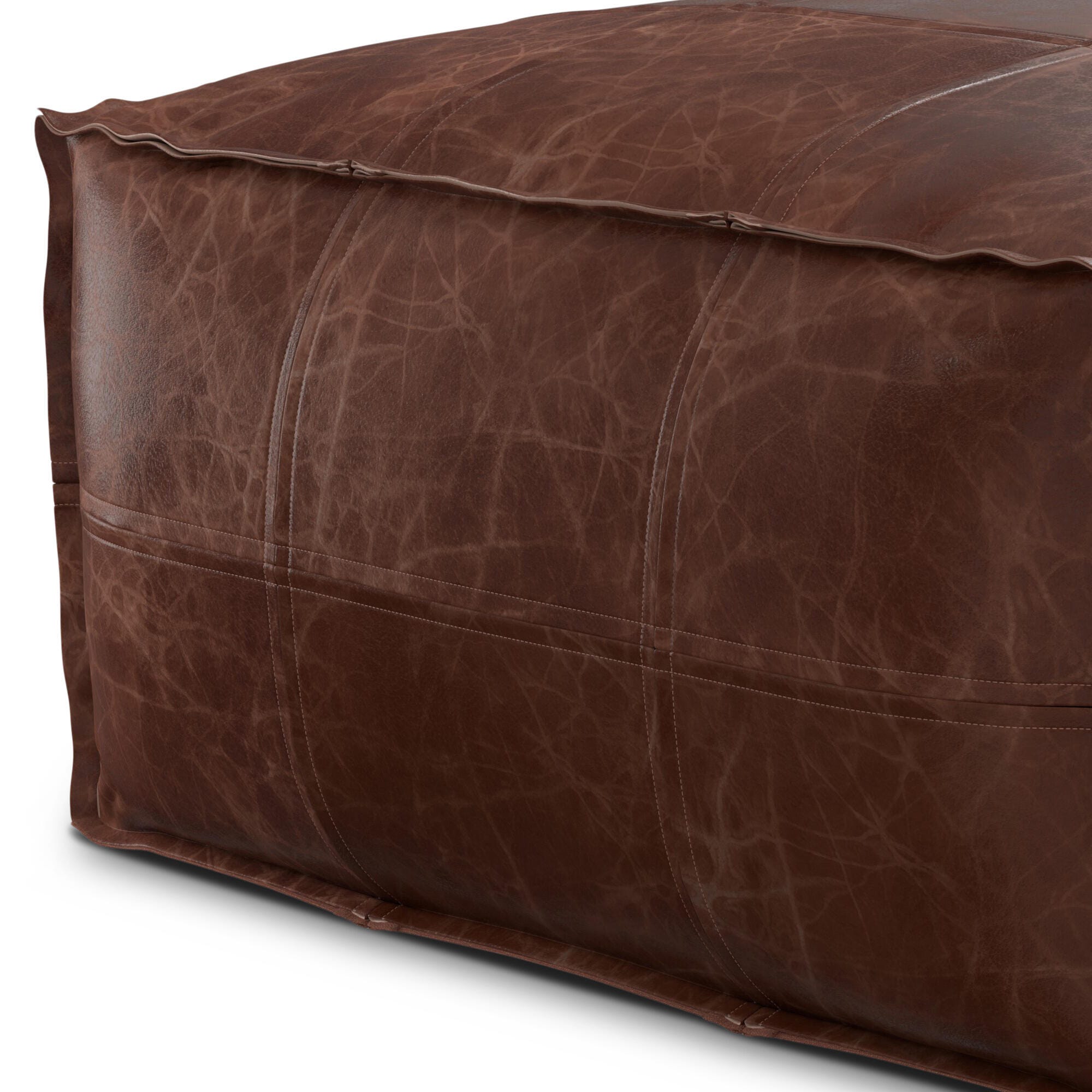 Simpli Home Sheffield Coffee Table Pouf, , large